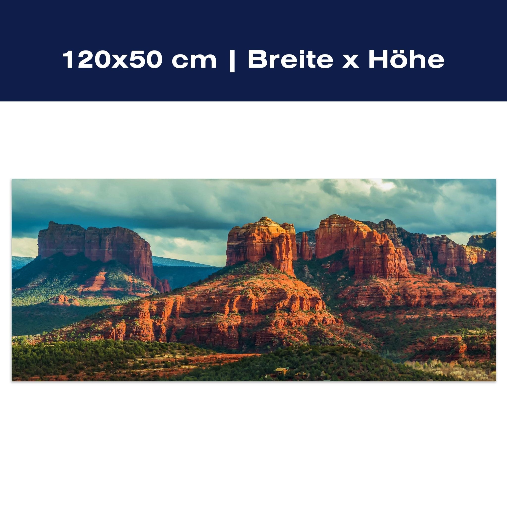 Leinwandbild Bergpanorama, Canyon, Felsen, Steppe M1077 Leinwandbild Bergpanorama, Canyon, Felsen, Steppe M1077