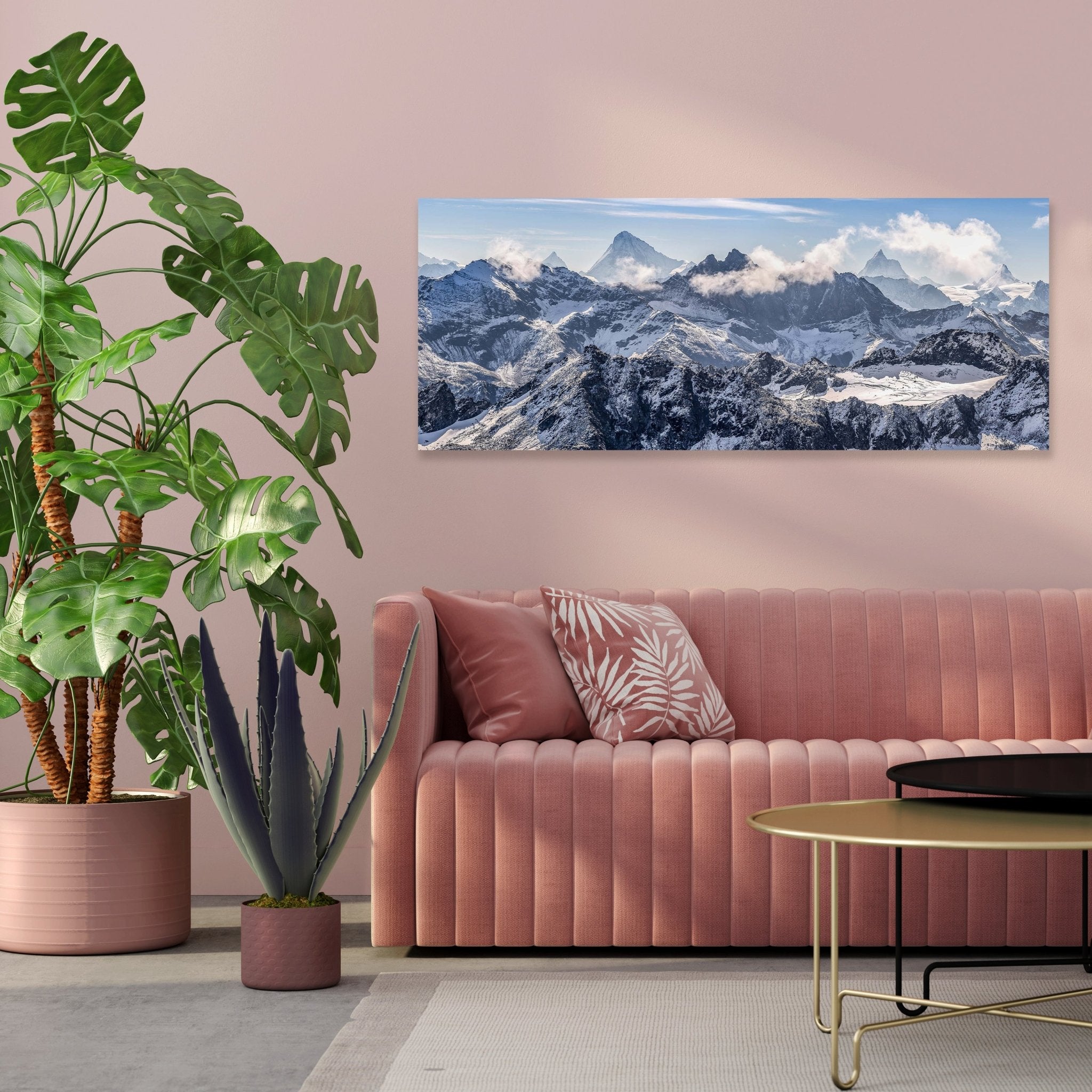 Leinwandbild Bergpanorama, Schnee, Alpen, Gebirge M1078 kaufen - Bild 3 Leinwandbild Bergpanorama, Schnee, Alpen, Gebirge M1078 kaufen - Bild 3