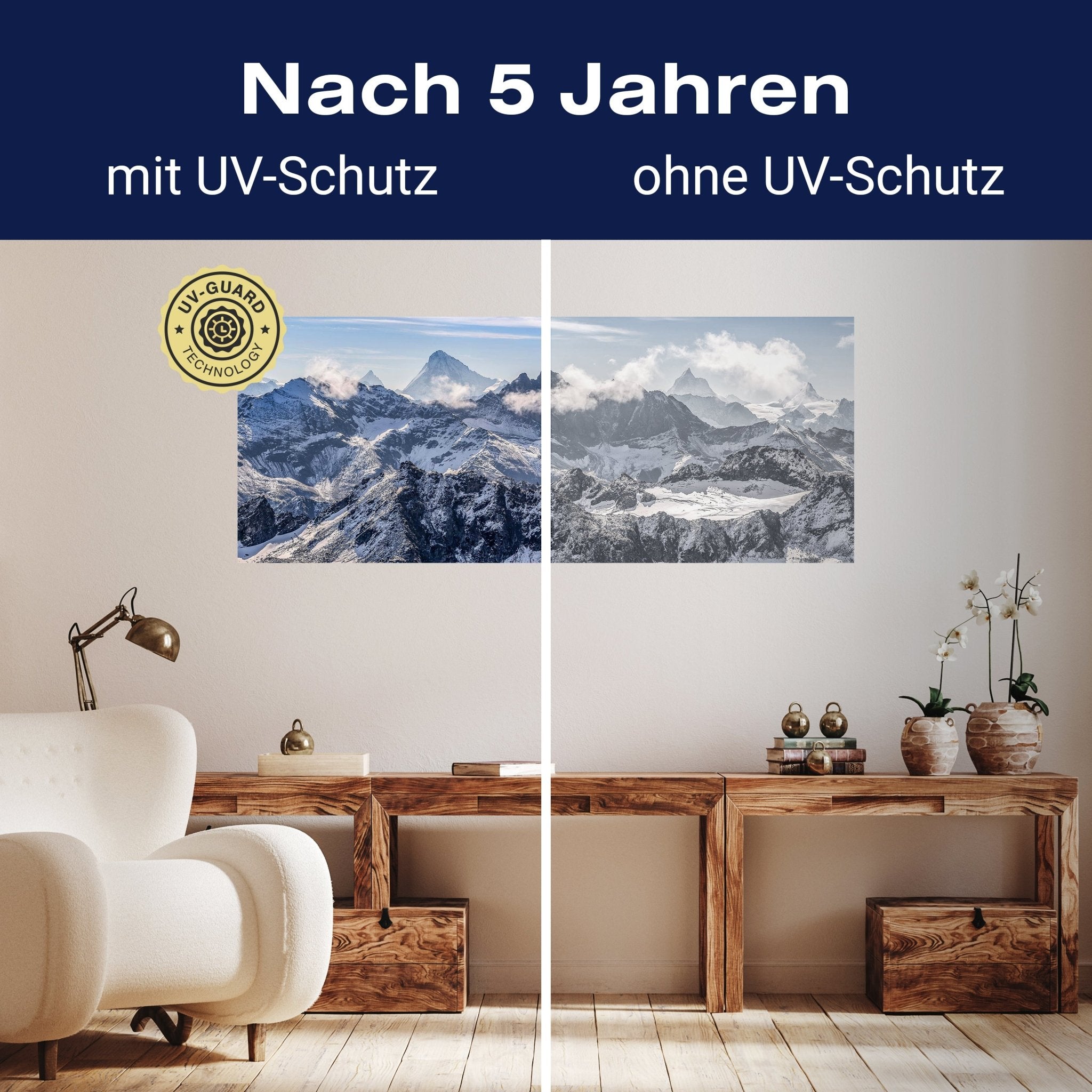 Leinwandbild Bergpanorama, Schnee, Alpen, Gebirge M1078 kaufen - Bild 9 Leinwandbild Bergpanorama, Schnee, Alpen, Gebirge M1078 kaufen - Bild 9