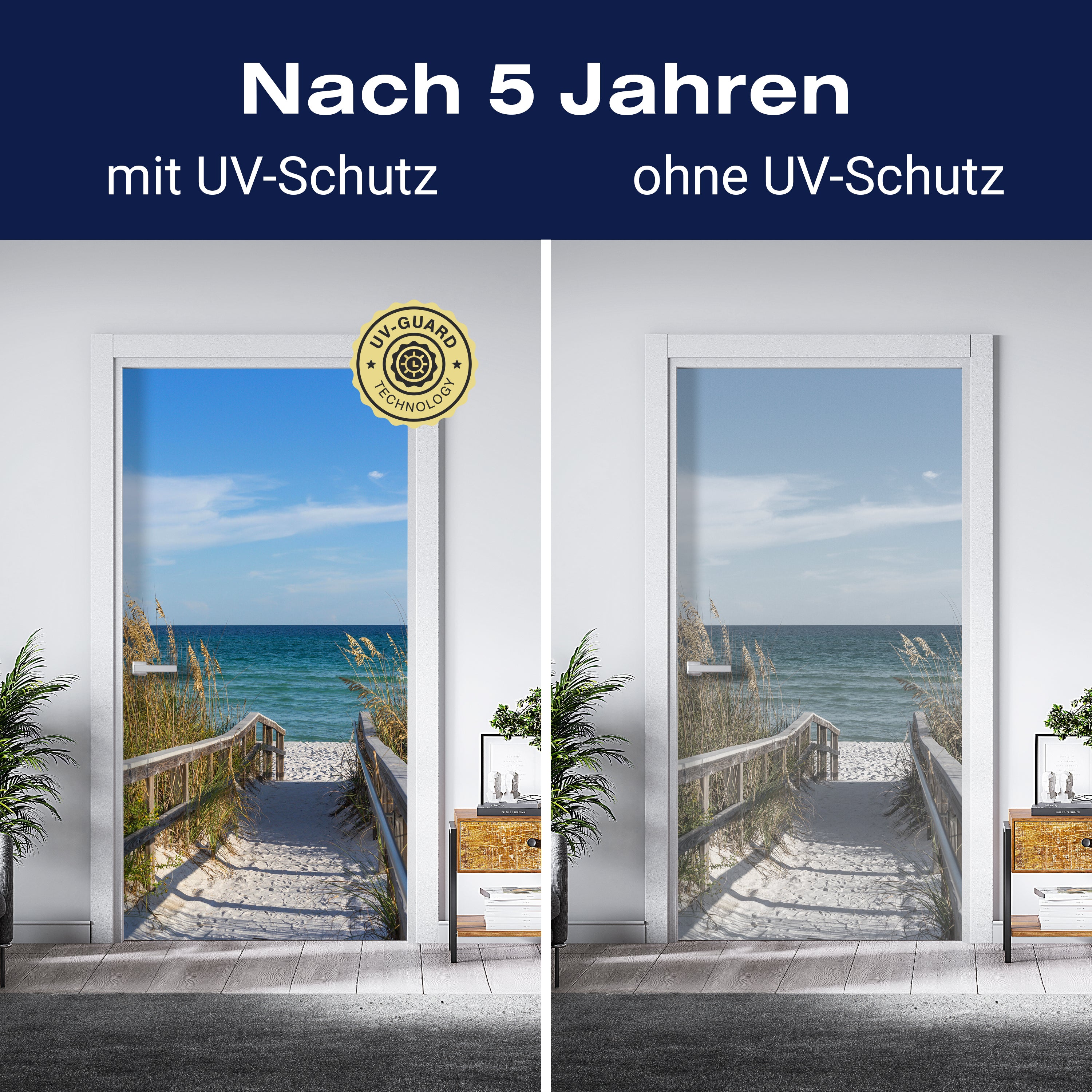 Türtapete Weg zum Meer, Sand-strand, Ozean, Gräser M1079 - Bild 4 Türtapete Weg zum Meer, Sand-strand, Ozean, Gräser M1079 - Bild 4