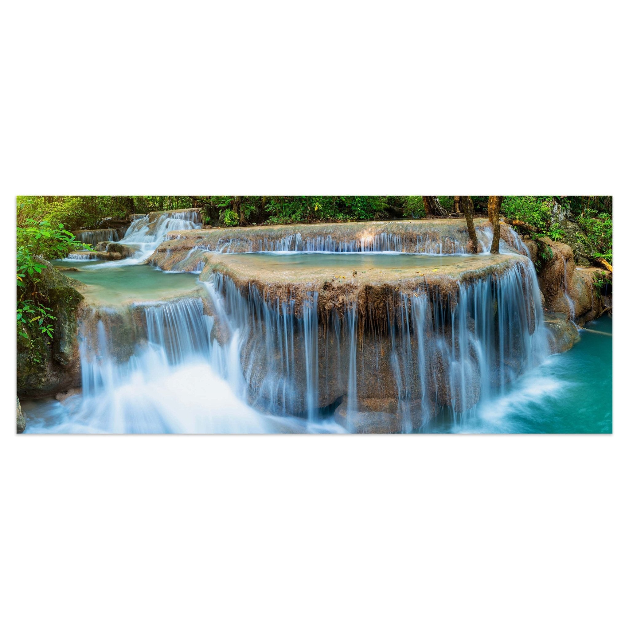 Leinwandbild Wasserfall im Dschungel, Urwald, Wasser M1080 kaufen - Bild 1