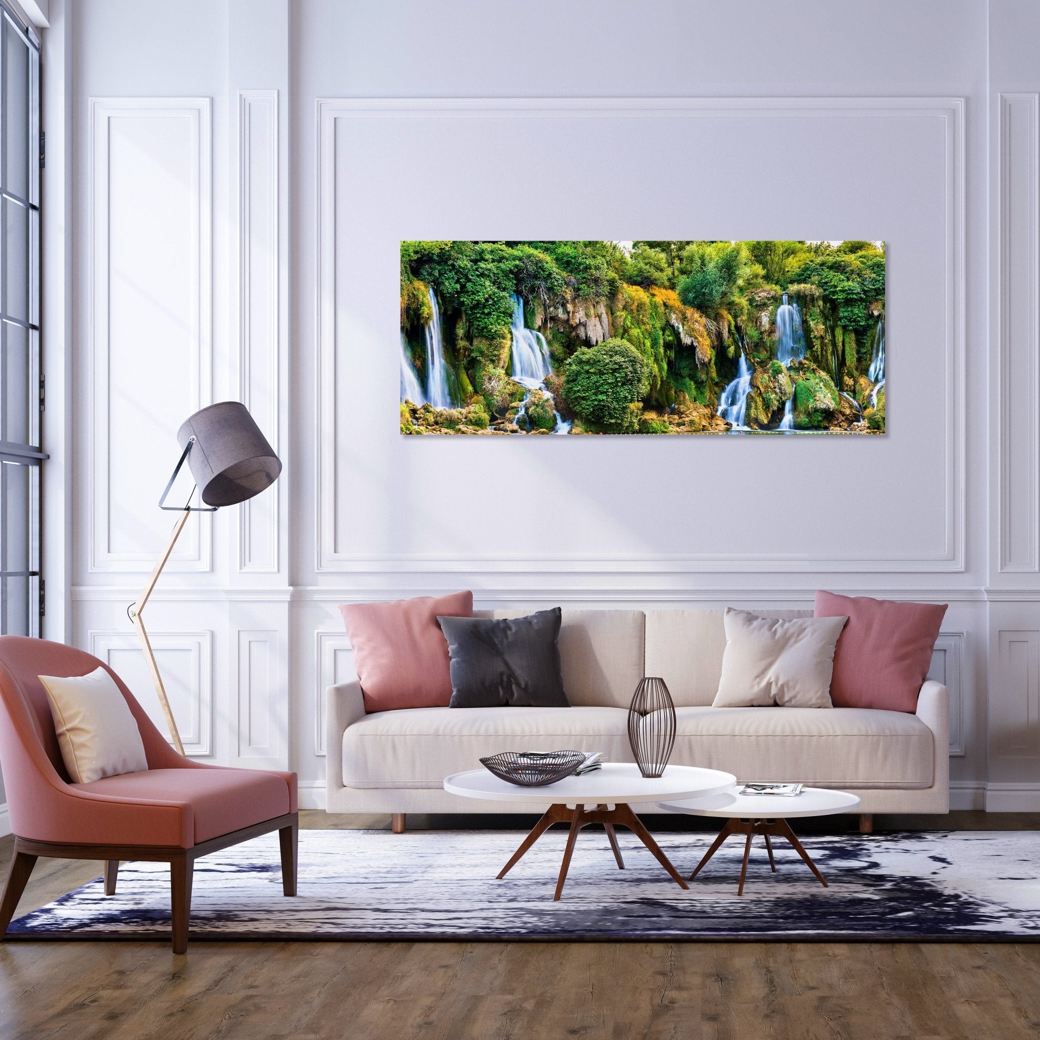 Leinwandbild Wasserfall im Urwald, Klippe, Dschungel M1081 kaufen - Bild 2 Leinwandbild Wasserfall im Urwald, Klippe, Dschungel M1081 kaufen - Bild 2