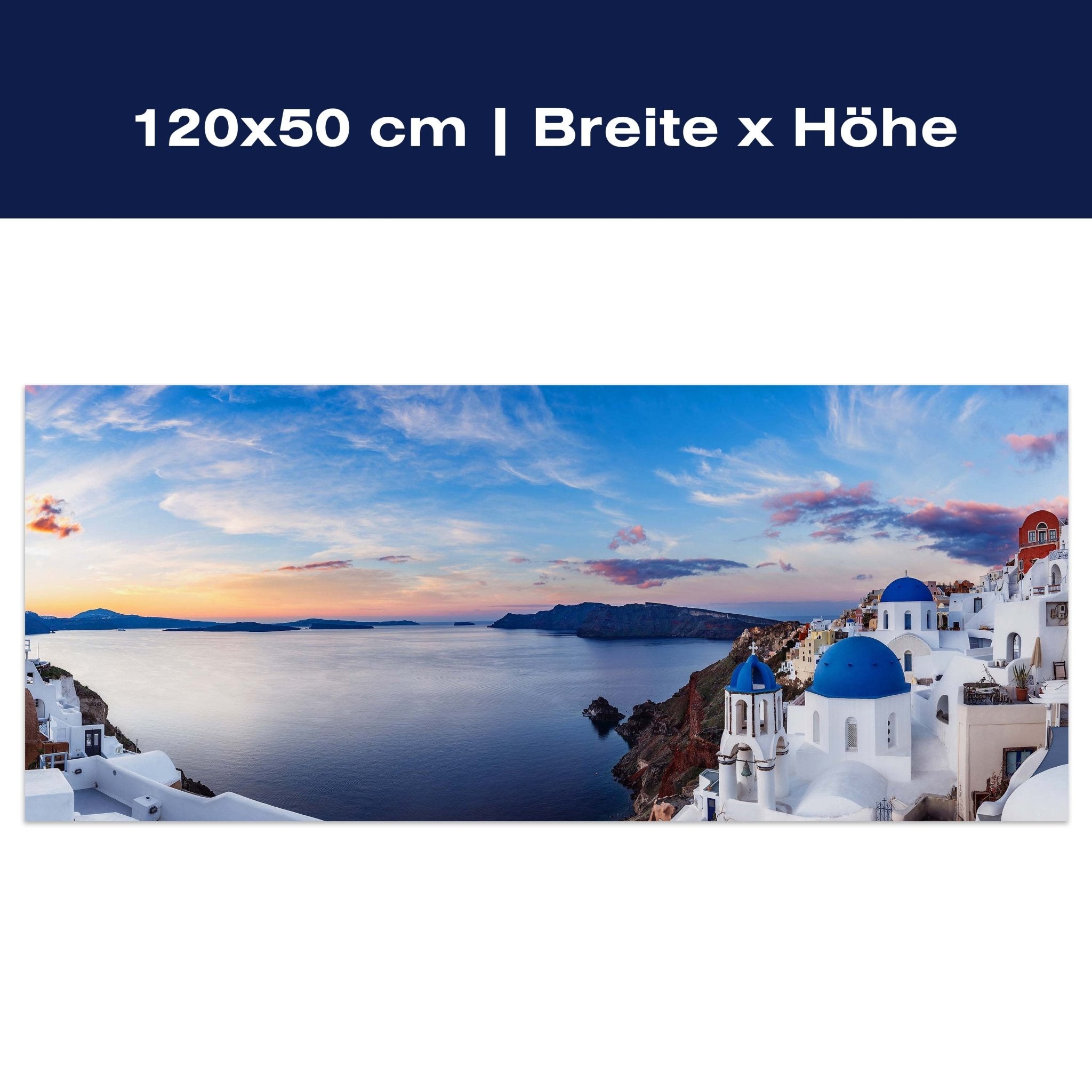 Leinwandbild Santorini, Griechenland, Meer, Küste M1082 Leinwandbild Santorini, Griechenland, Meer, Küste M1082