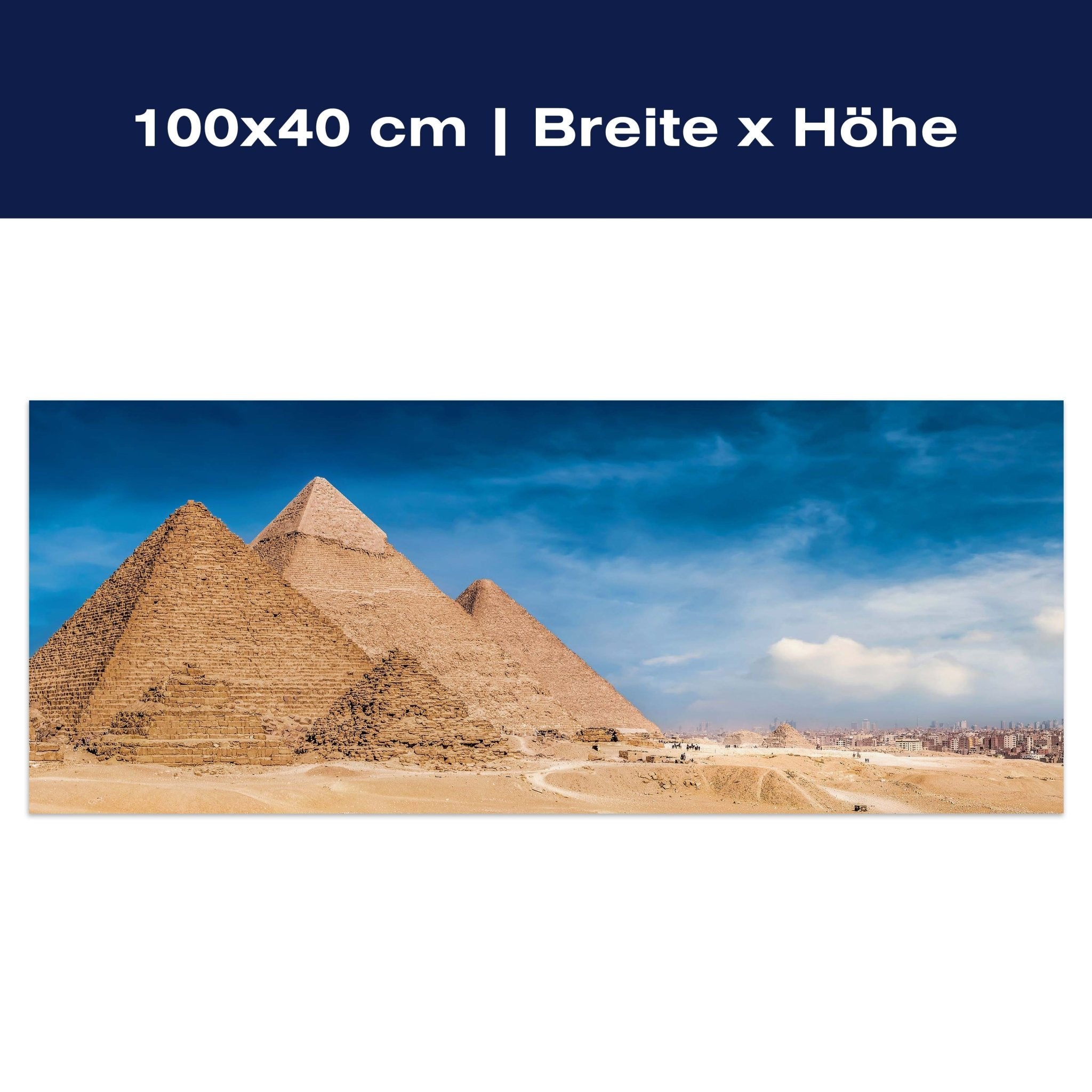 Leinwandbild Pyramiden von Gizeh, Cheops, Kairo M1084 Leinwandbild Pyramiden von Gizeh, Cheops, Kairo M1084