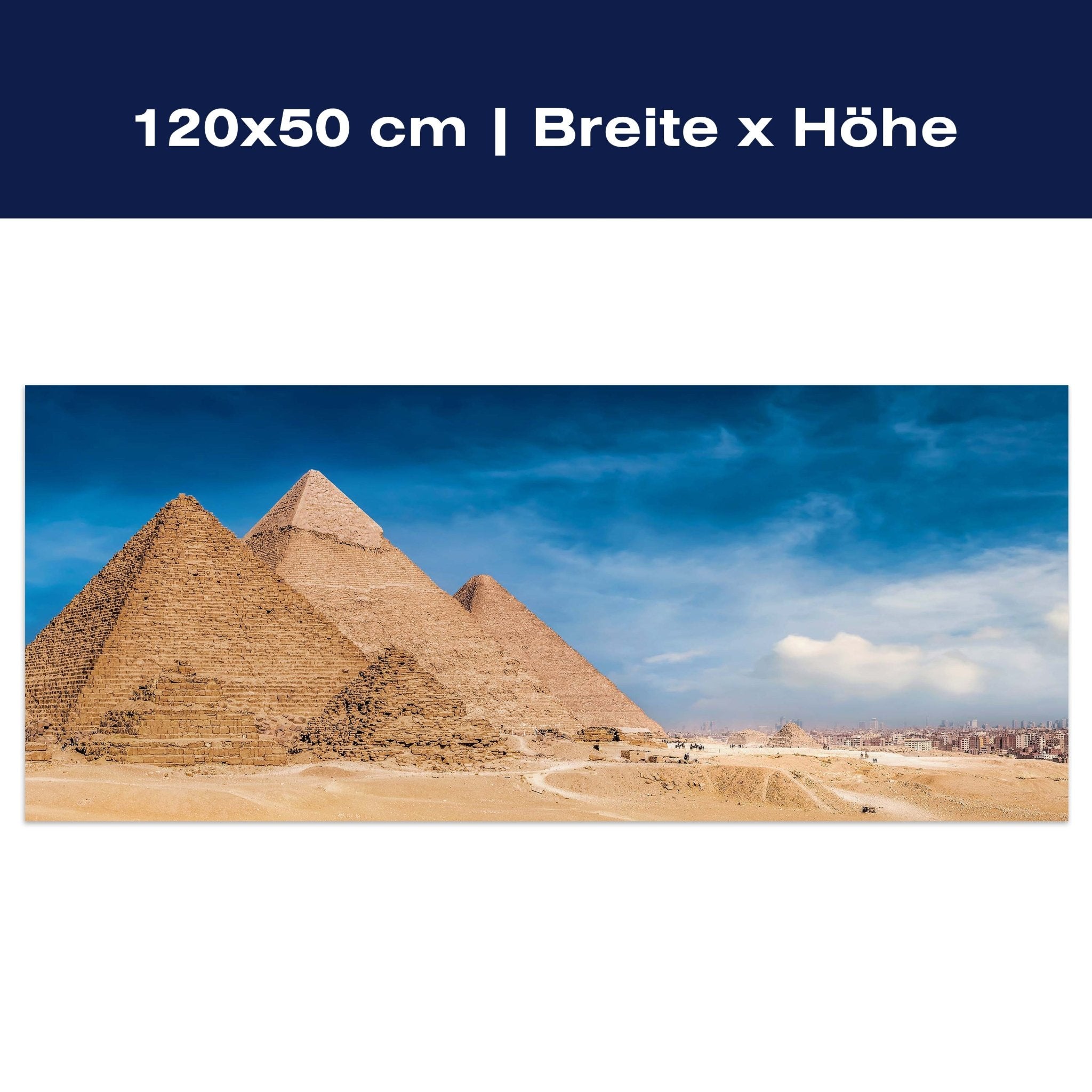 Leinwandbild Pyramiden von Gizeh, Cheops, Kairo M1084 Leinwandbild Pyramiden von Gizeh, Cheops, Kairo M1084