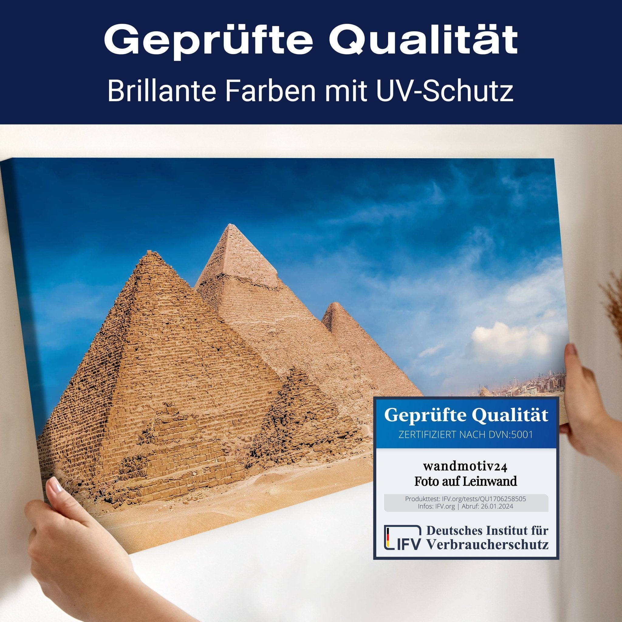 Leinwandbild Pyramiden von Gizeh, Cheops, Kairo M1084 kaufen - Bild 4 Leinwandbild Pyramiden von Gizeh, Cheops, Kairo M1084 kaufen - Bild 4