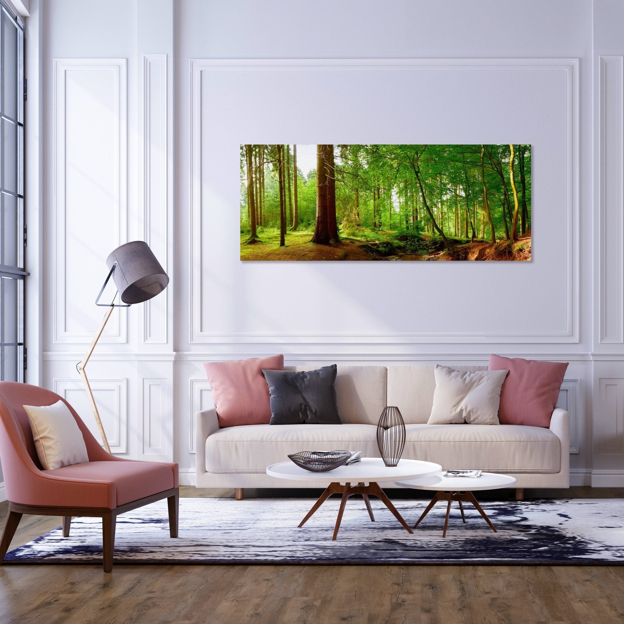 Leinwandbild Bach im Wald, Natur, Grün, Bäume, Wasser M1087 kaufen - Bild 2 Leinwandbild Bach im Wald, Natur, Grün, Bäume, Wasser M1087 kaufen - Bild 2