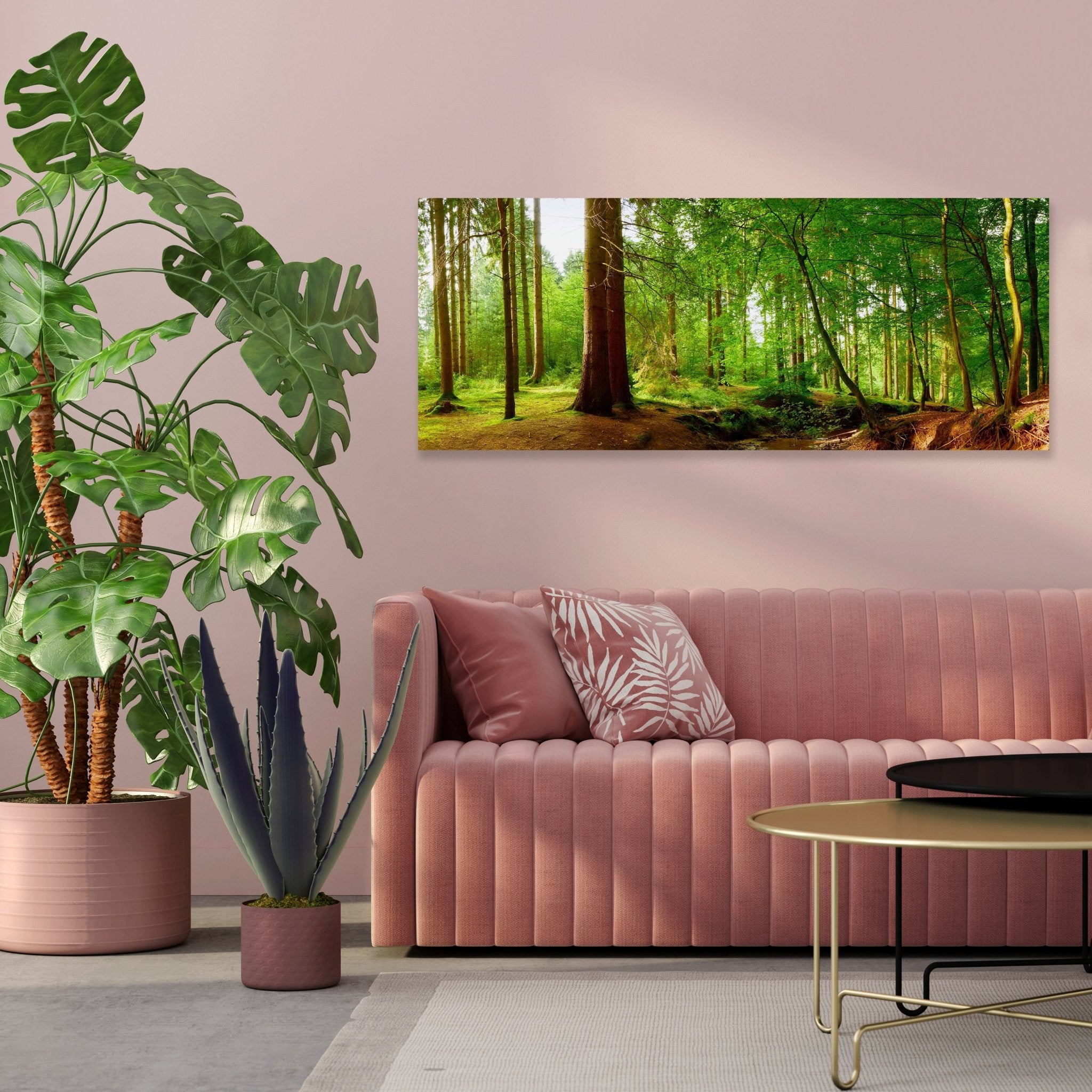 Leinwandbild Bach im Wald, Natur, Grün, Bäume, Wasser M1087 kaufen - Bild 3 Leinwandbild Bach im Wald, Natur, Grün, Bäume, Wasser M1087 kaufen - Bild 3