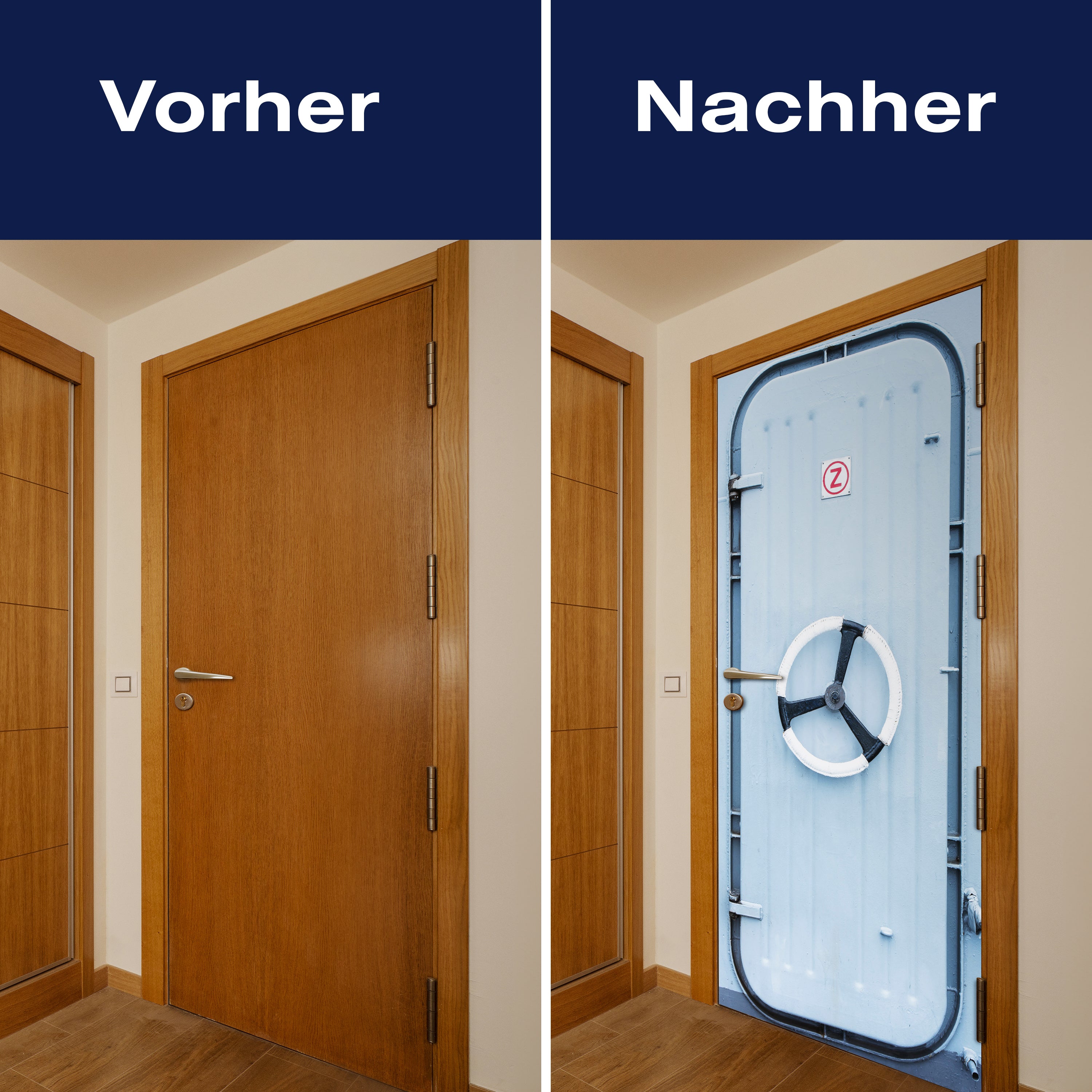 Türtapete Schiffs-schleuse Blau, Dreh-rad, Tür M1098 - Bild 10 Türtapete Schiffs-schleuse Blau, Dreh-rad, Tür M1098 - Bild 10