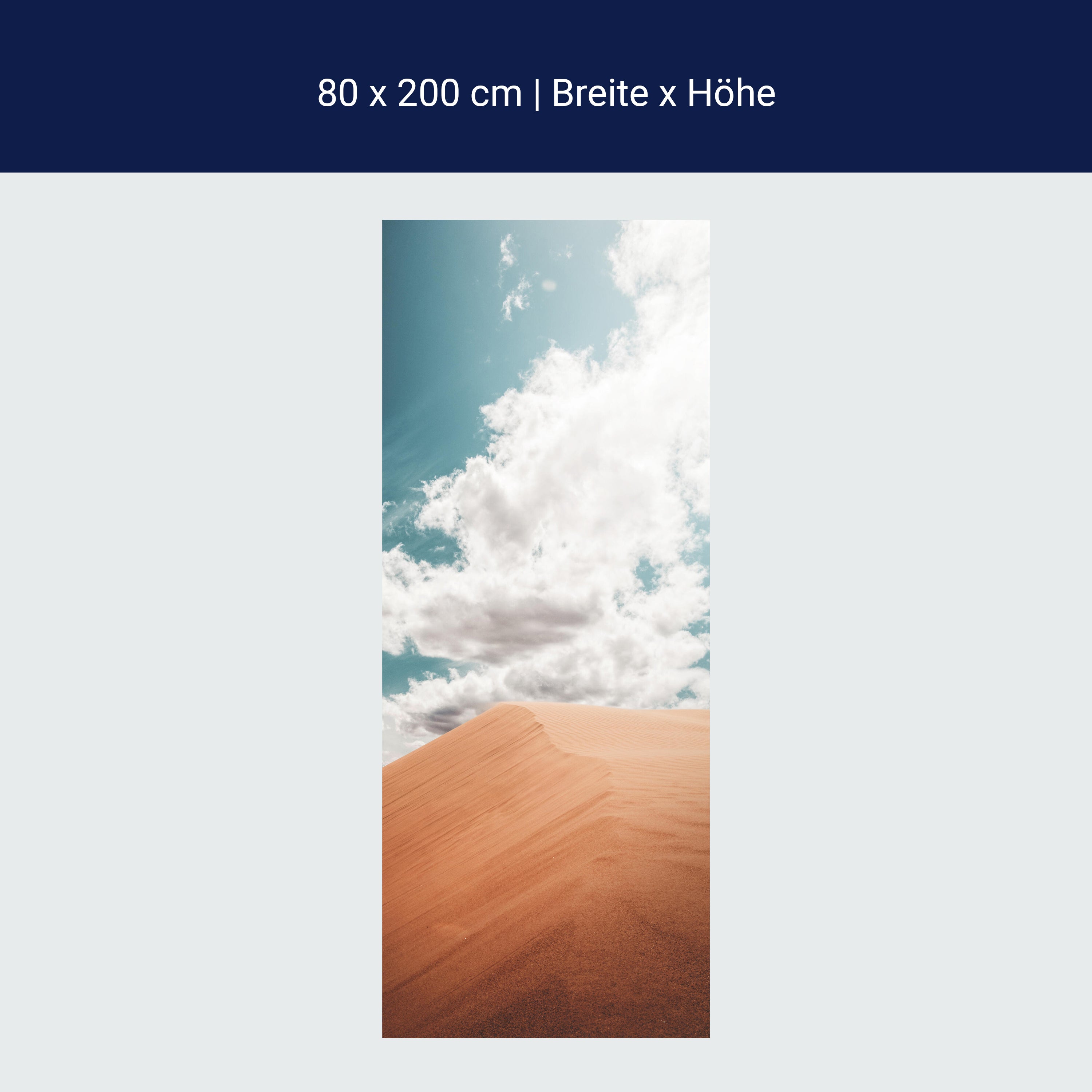 Türtapete Düne in den Himmel, Sand, Wüste, Wolken M1099 Türtapete Düne in den Himmel, Sand, Wüste, Wolken M1099