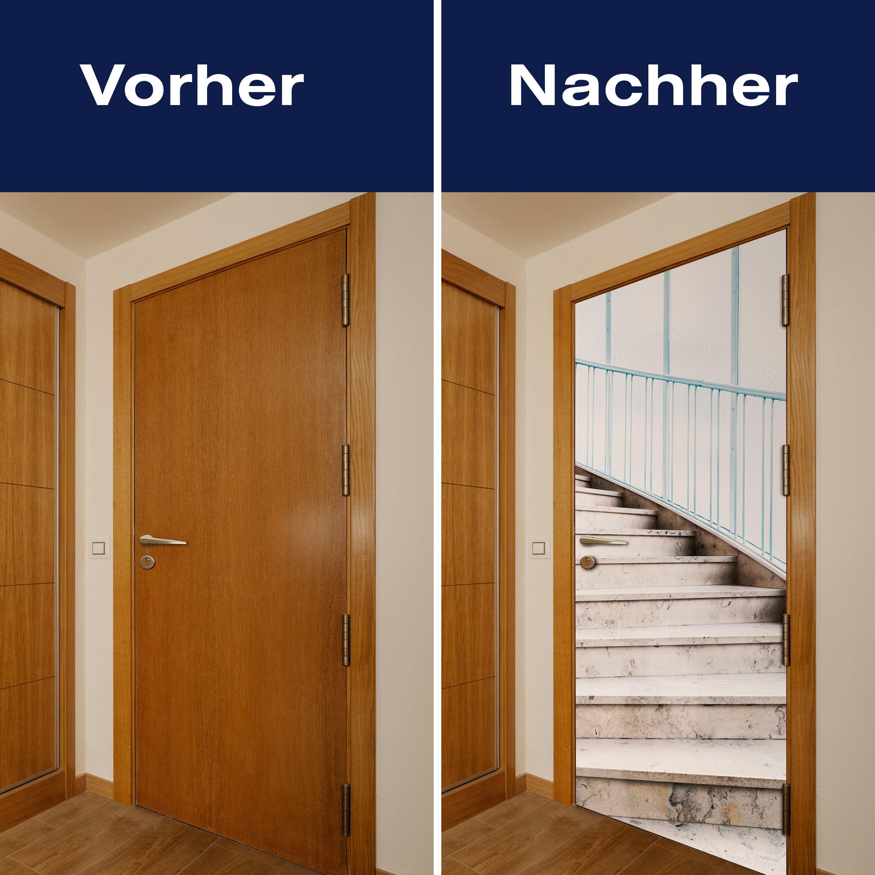 Türtapete Natur-stein Treppe mit Geländer, Steine M1100 - Bild 10 Türtapete Natur-stein Treppe mit Geländer, Steine M1100 - Bild 10