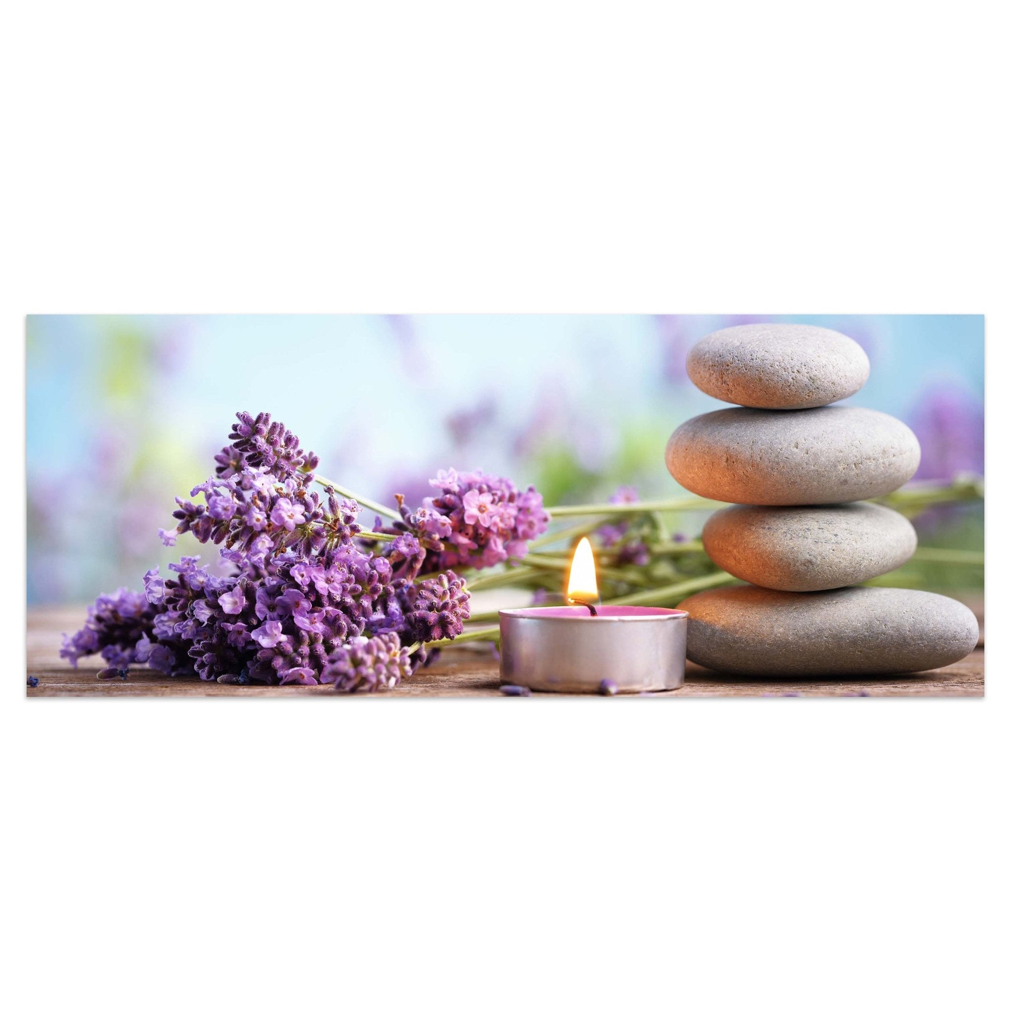 Leinwandbild Teelicht, Steine, Lavendel, Wellness M1102 kaufen - Bild 1 Leinwandbild Teelicht, Steine, Lavendel, Wellness M1102 kaufen - Bild 1