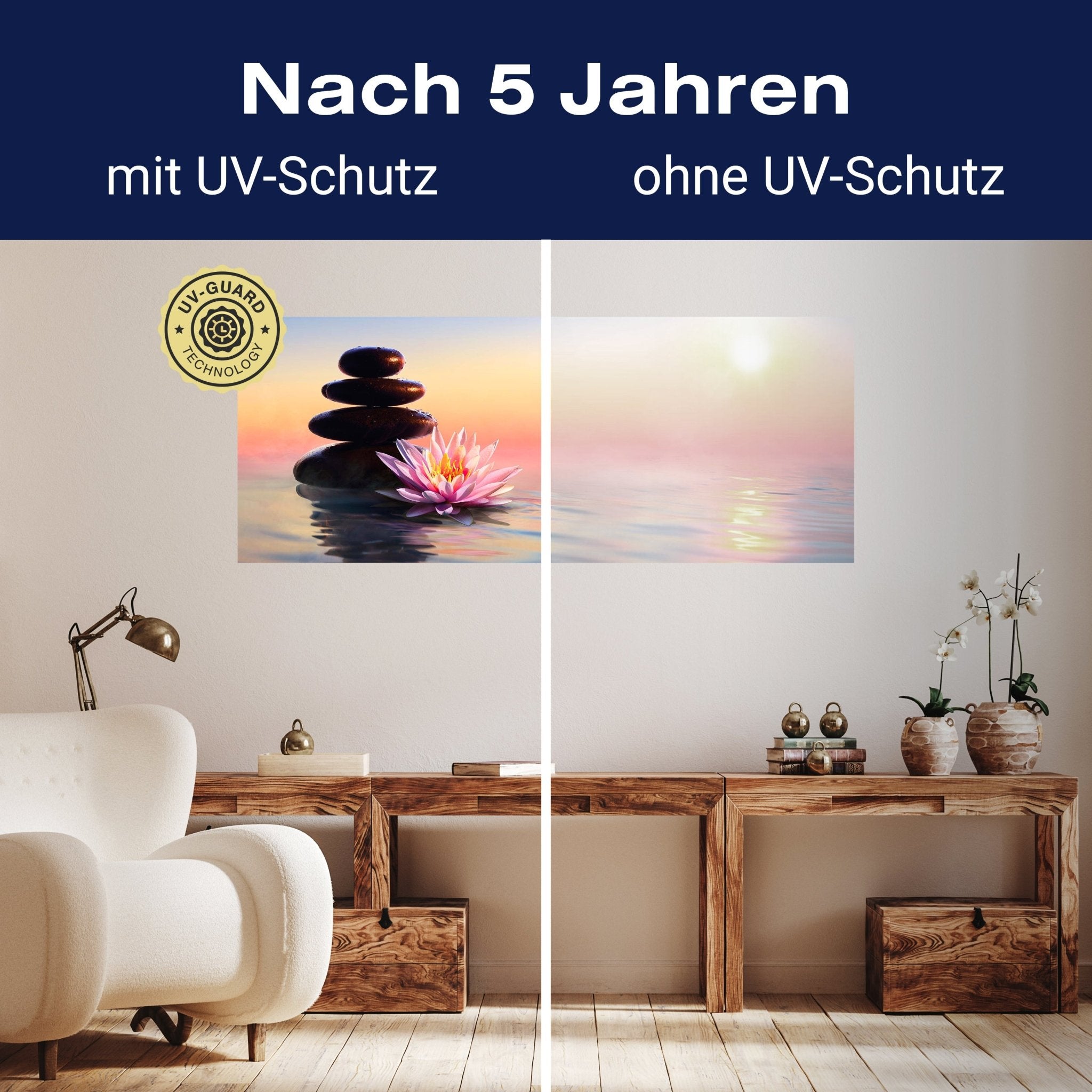 Leinwandbild Lotusblüte & Steine im Sonnenlicht, See M1105 kaufen - Bild 9 Leinwandbild Lotusblüte & Steine im Sonnenlicht, See M1105 kaufen - Bild 9