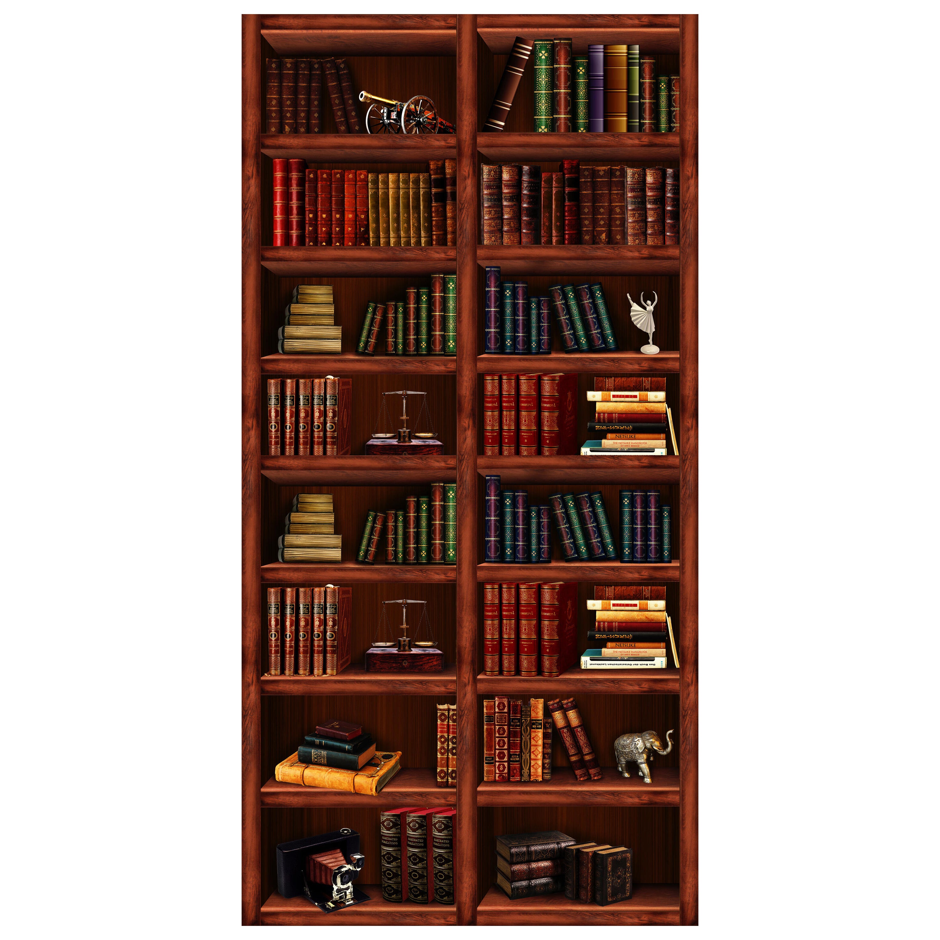 Türtapete Bücher-regal, Schrank, Buch, Figur M1108 - Bild 2 Türtapete Bücher-regal, Schrank, Buch, Figur M1108 - Bild 2
