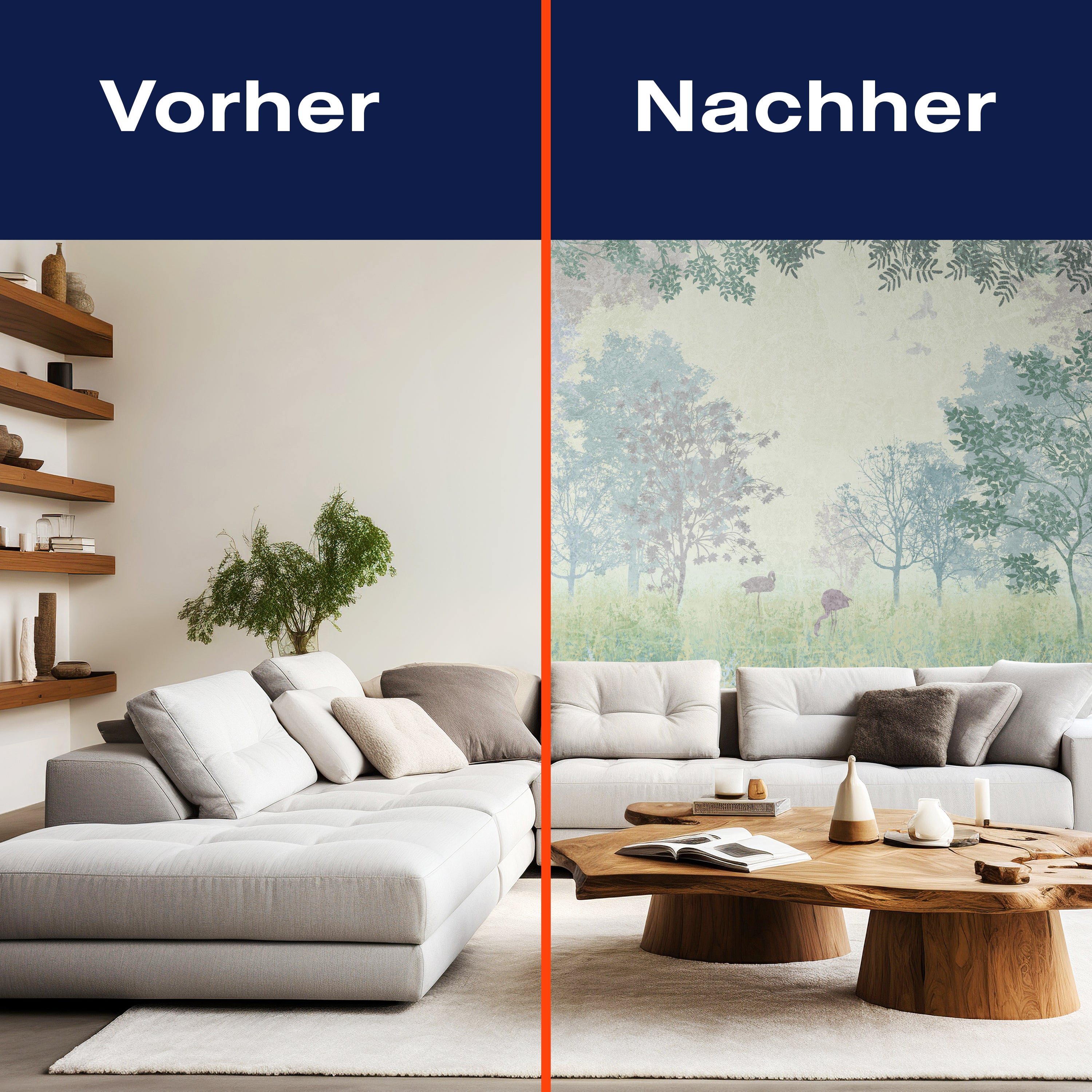 Fototapete Vintage Flamingo Bäume M1110 - Bild 9 Fototapete Vintage Flamingo Bäume M1110 - Bild 9