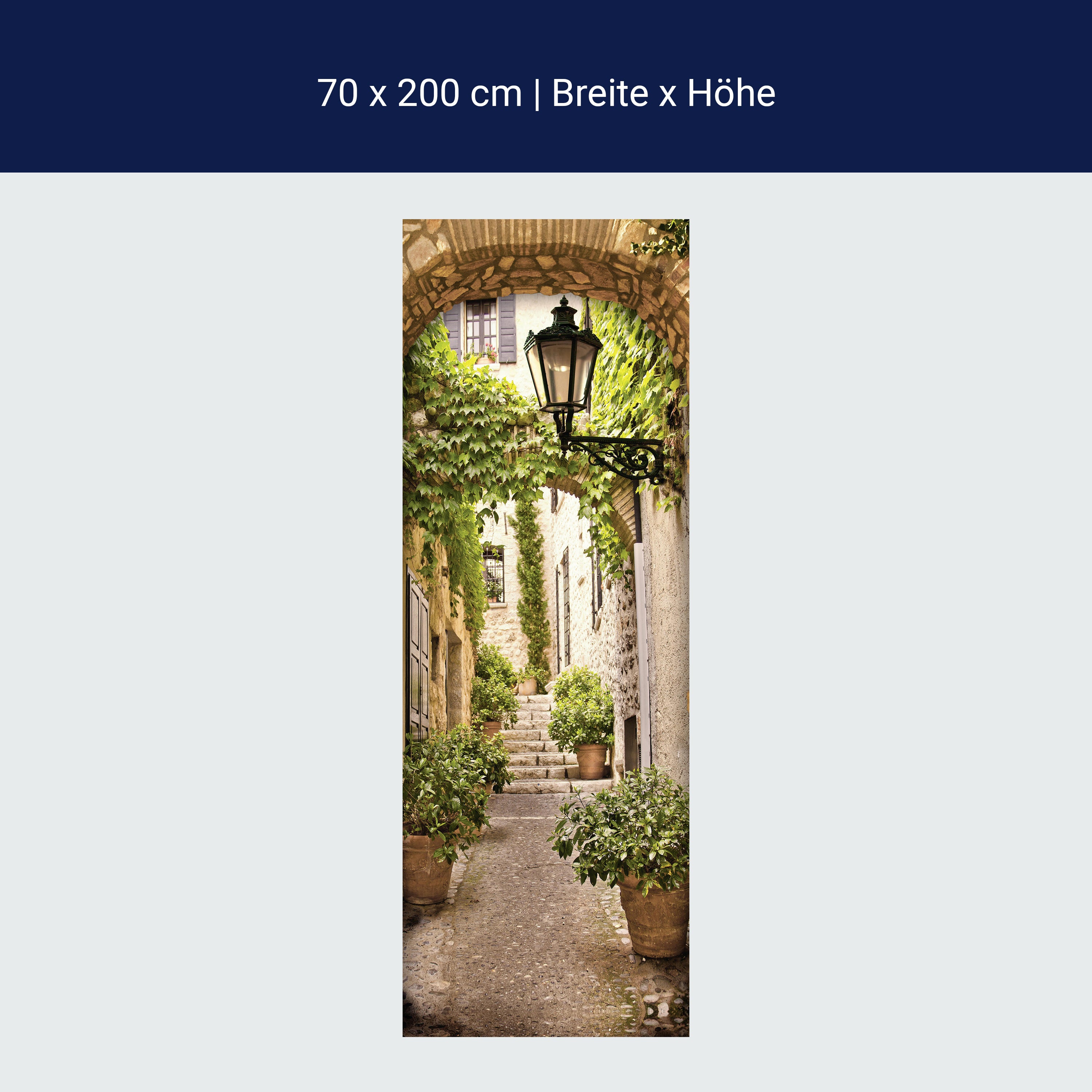 Türtapete kleine Gasse in alter Stadt, Tor-bogen M1114 Türtapete kleine Gasse in alter Stadt, Tor-bogen M1114