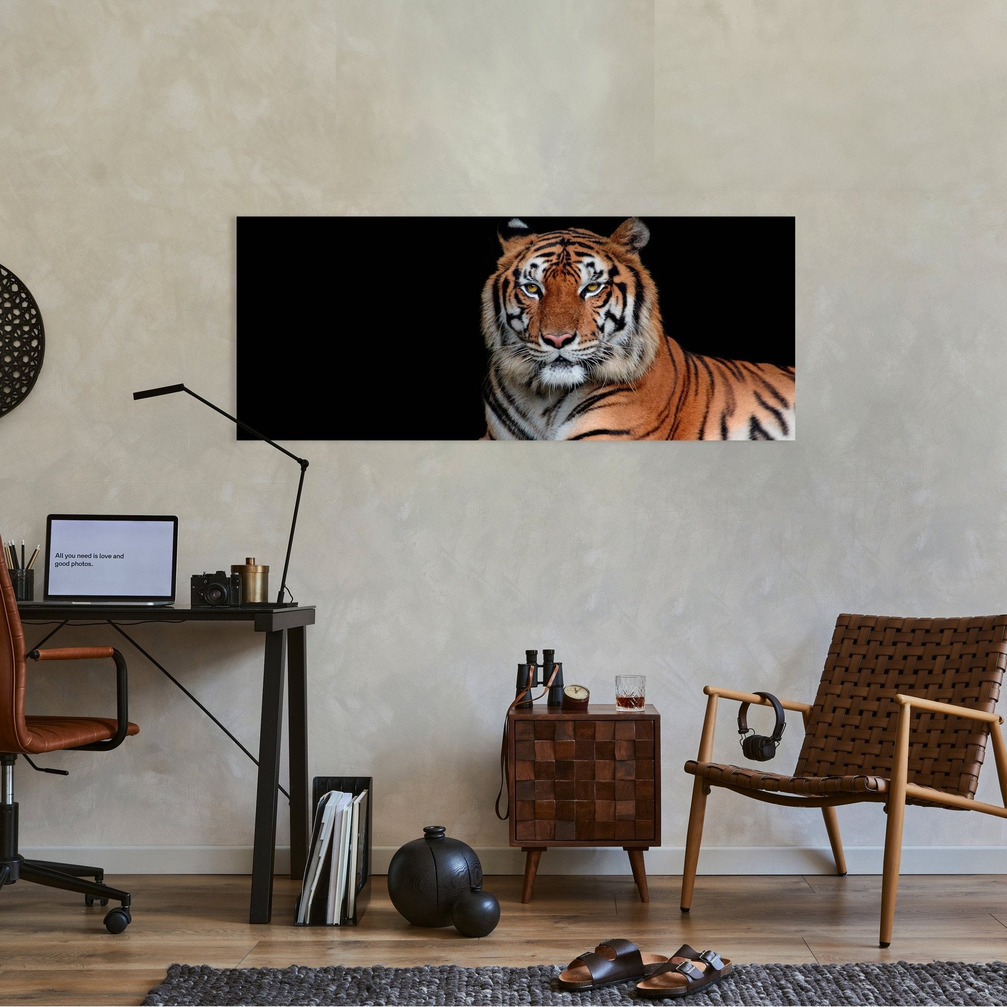 Leinwandbild Tiger, Tier, schwarz, orange M1117 kaufen - Bild 2