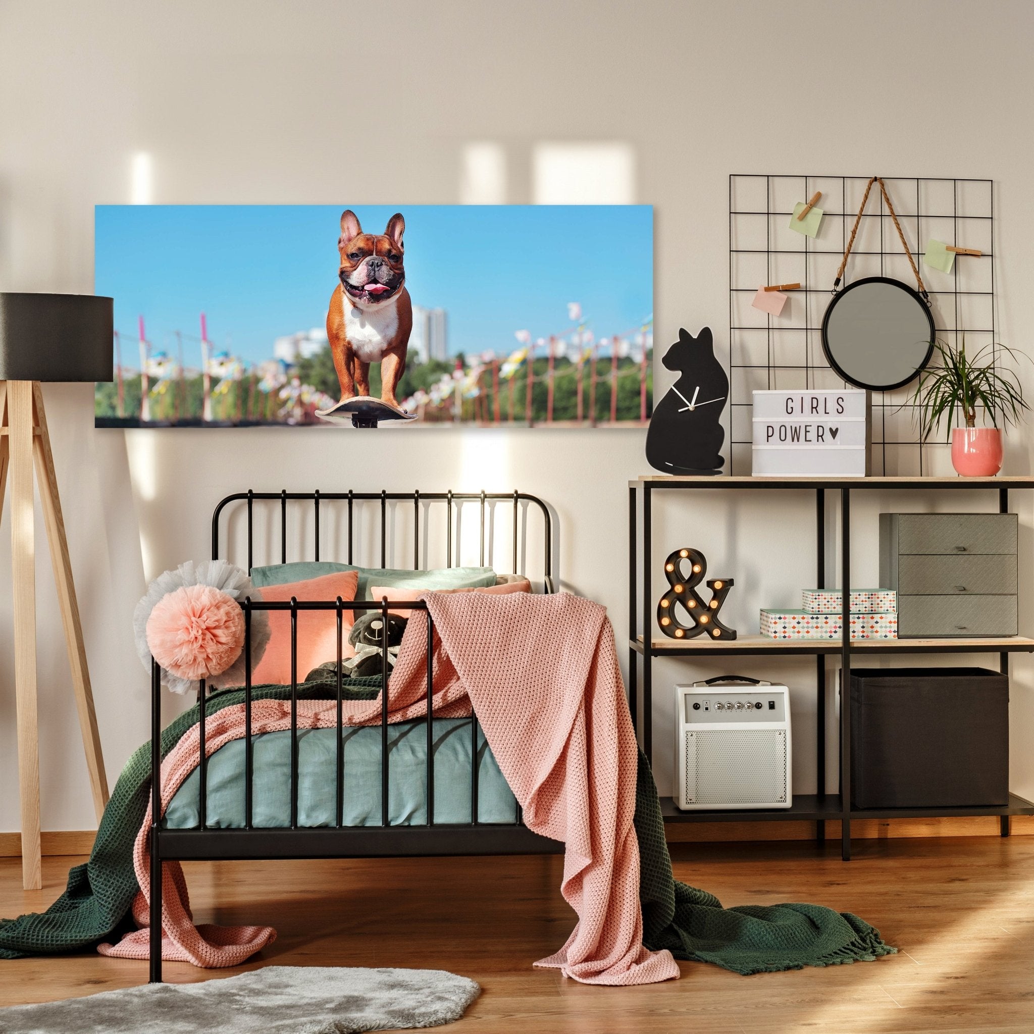 Leinwandbild französische Bulldogge, Hund, Skateboard M1118 kaufen - Bild 3 Leinwandbild französische Bulldogge, Hund, Skateboard M1118 kaufen - Bild 3