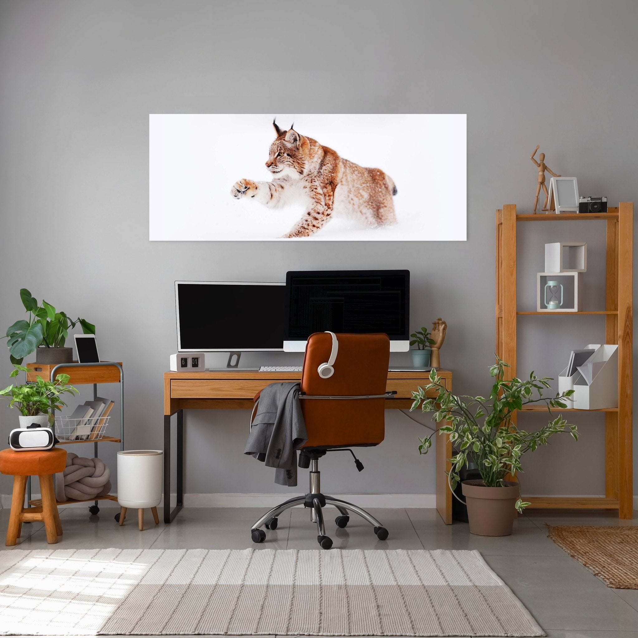 Leinwandbild Luchs im Schnee, Raubkatze M1121 kaufen - Bild 3 Leinwandbild Luchs im Schnee, Raubkatze M1121 kaufen - Bild 3