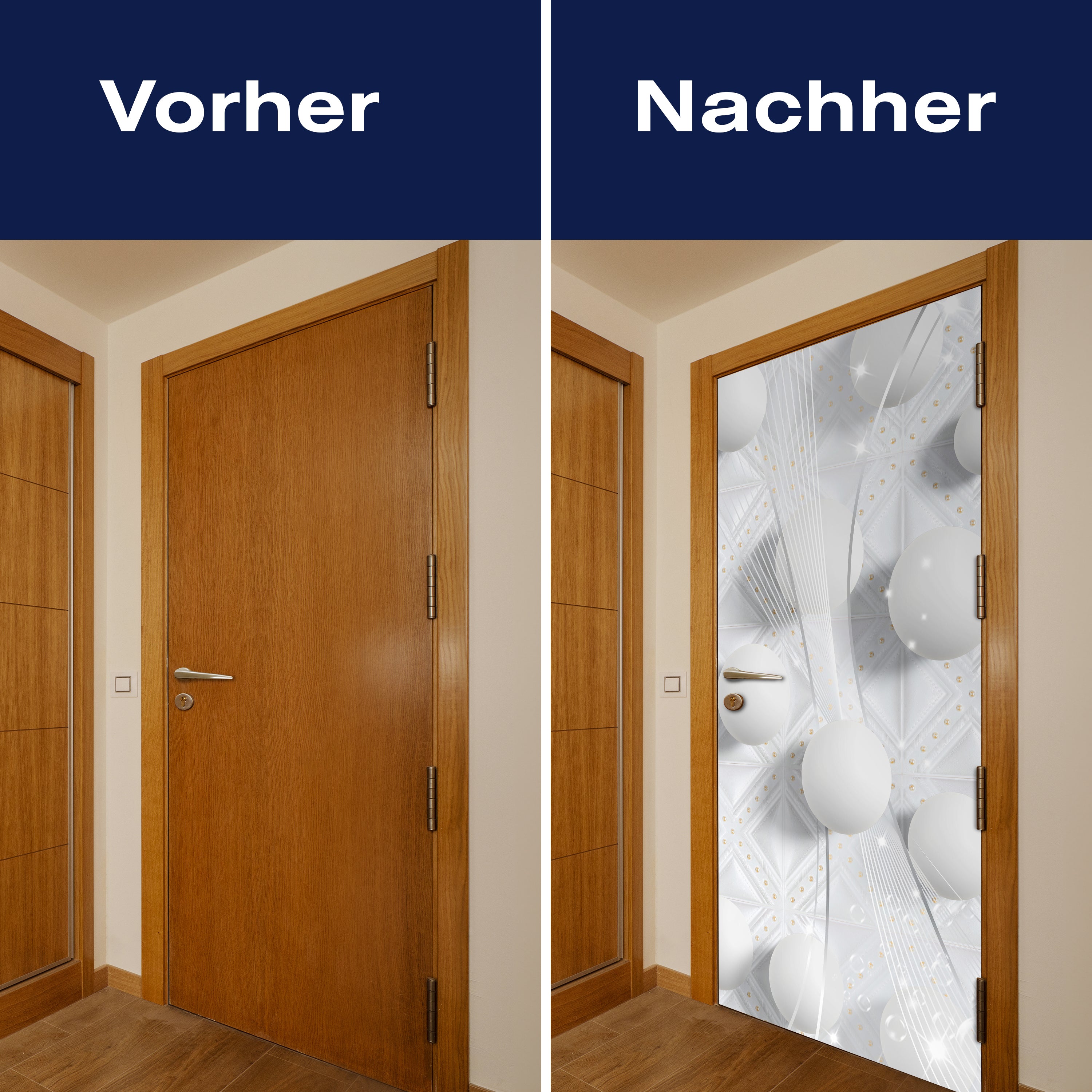 Türtapete Abstraktes Muster, Kugeln, Rauten, Glanz M1123 - Bild 10 Türtapete Abstraktes Muster, Kugeln, Rauten, Glanz M1123 - Bild 10