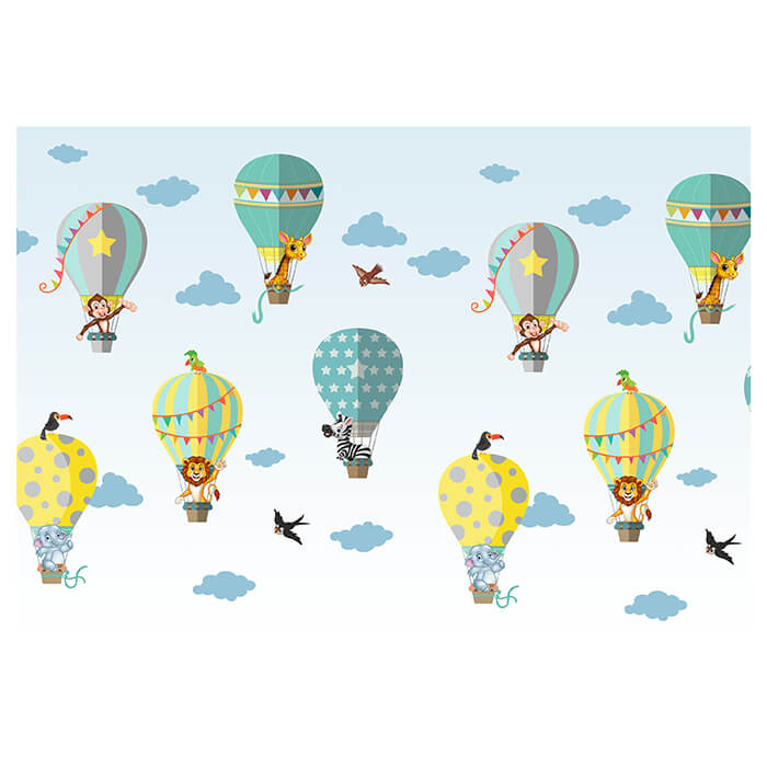 Fototapete Kinder Ballon Tiere M1132 - Bild 2 Fototapete Kinder Ballon Tiere M1132 - Bild 2