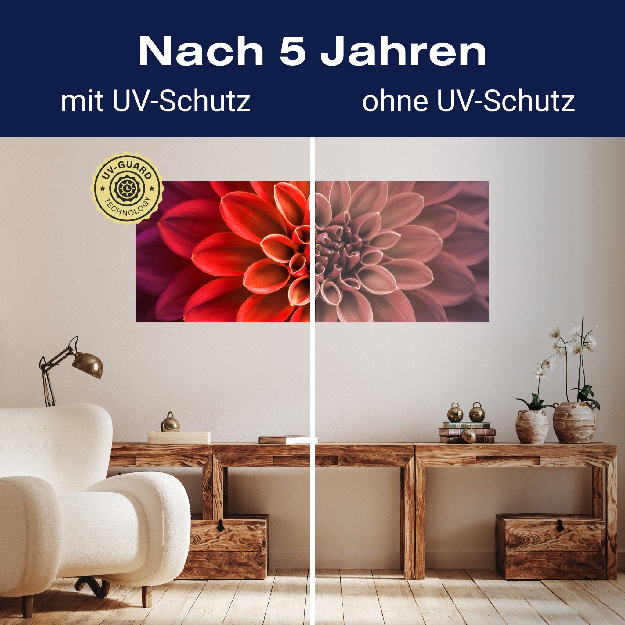 Leinwandbild Blüte Blume orange Dahlie violett M1133 kaufen - Bild 9 Leinwandbild Blüte Blume orange Dahlie violett M1133 kaufen - Bild 9