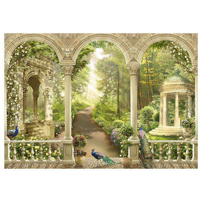 Fototapete Park Garten Blumen M1136 - Bild 2 Fototapete Park Garten Blumen M1136 - Bild 2