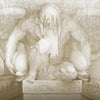 Küchenrückwand Statue Engel Weiß Hell Flügel Säulen M1137