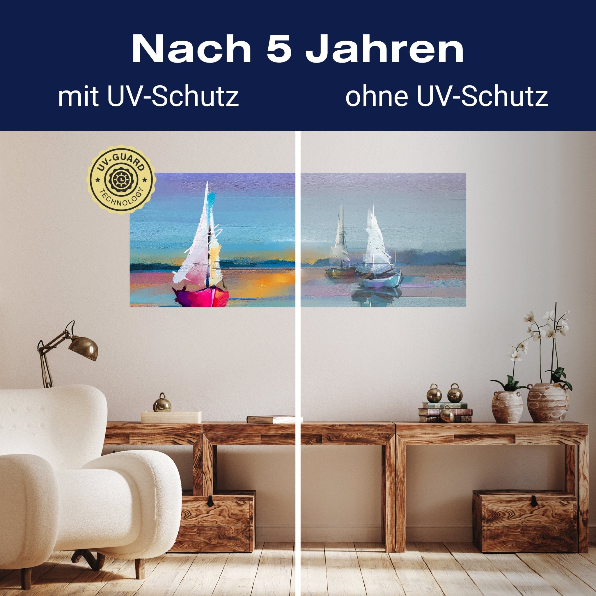 Leinwandbild Meer und Boote Malerei M1141 kaufen - Bild 9 Leinwandbild Meer und Boote Malerei M1141 kaufen - Bild 9