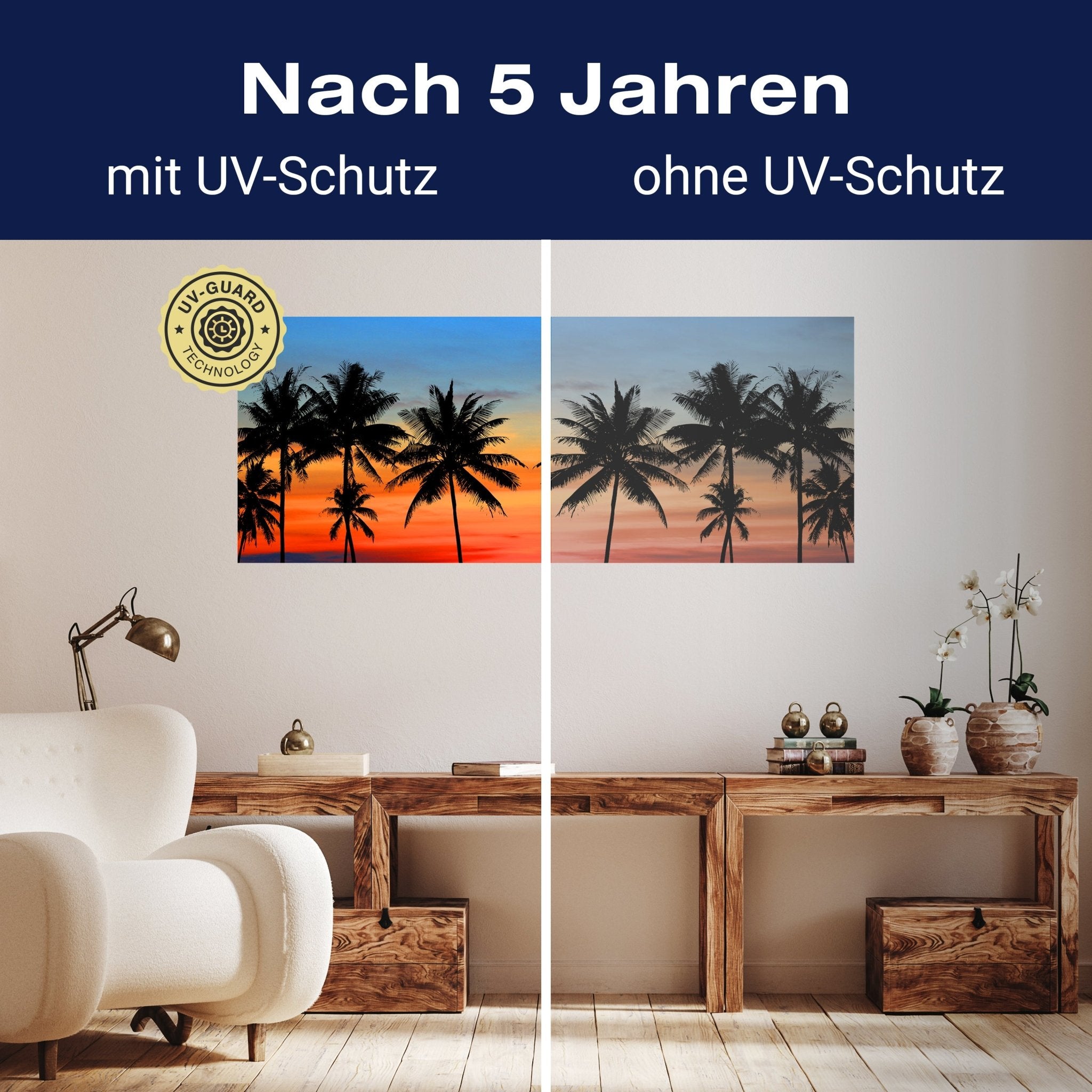 Leinwandbild Sonnenuntergang über dem Meer, Palmen M1146 kaufen - Bild 9 Leinwandbild Sonnenuntergang über dem Meer, Palmen M1146 kaufen - Bild 9