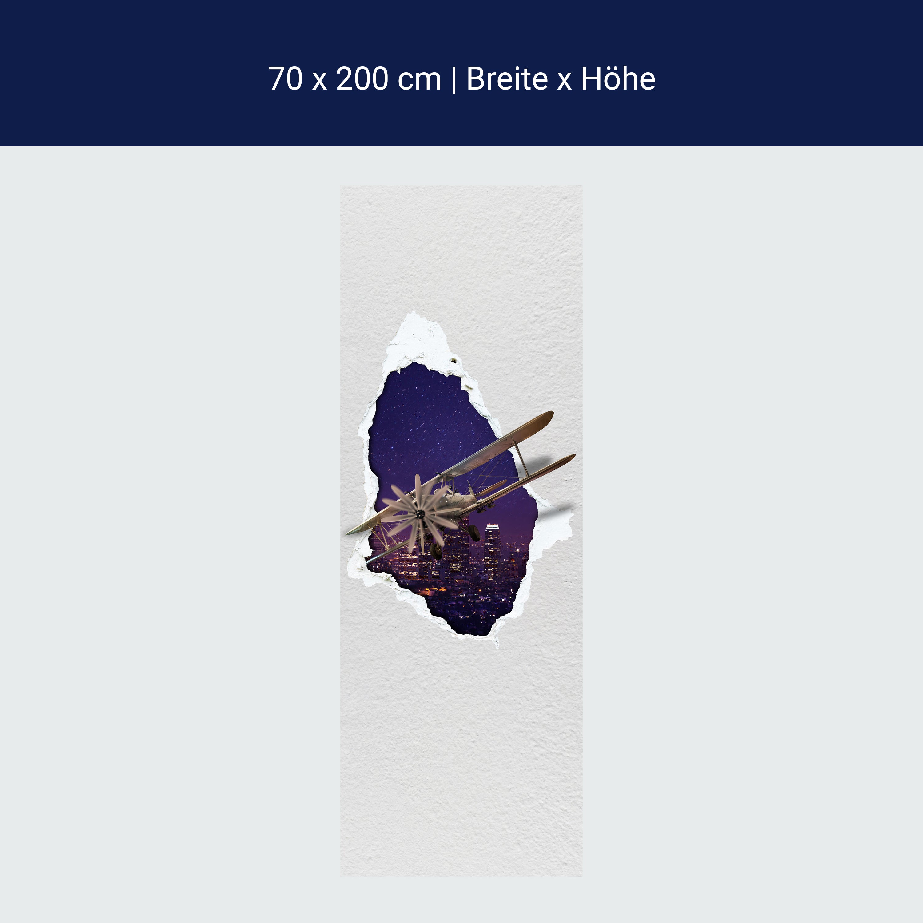 Türtapete Doppeldecker Flugzeug, Los Angeles, Wand M1157 Türtapete Doppeldecker Flugzeug, Los Angeles, Wand M1157