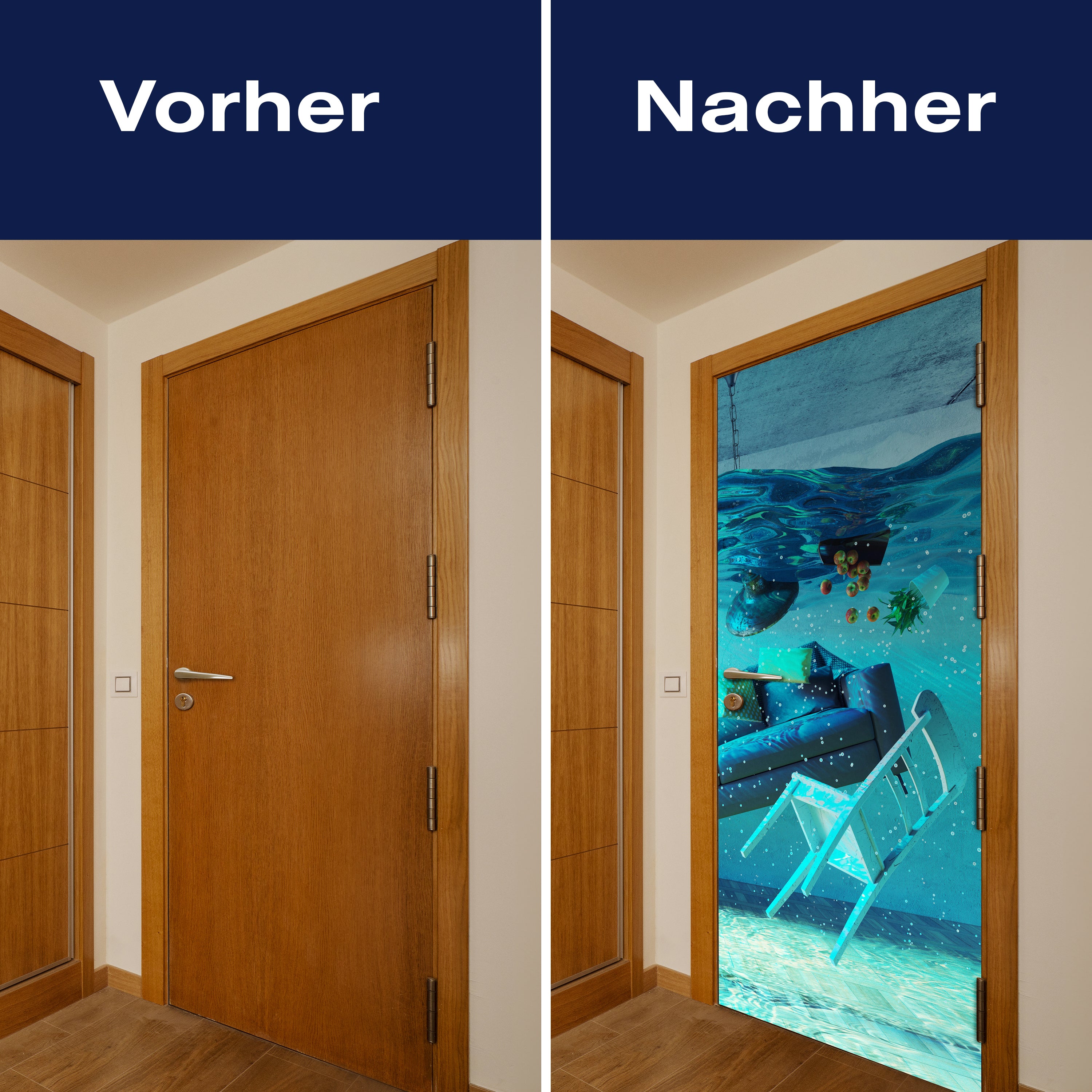 Türtapete Wohnzimmer Unterwasser, Stuhl, Couch M1164 - Bild 10 Türtapete Wohnzimmer Unterwasser, Stuhl, Couch M1164 - Bild 10