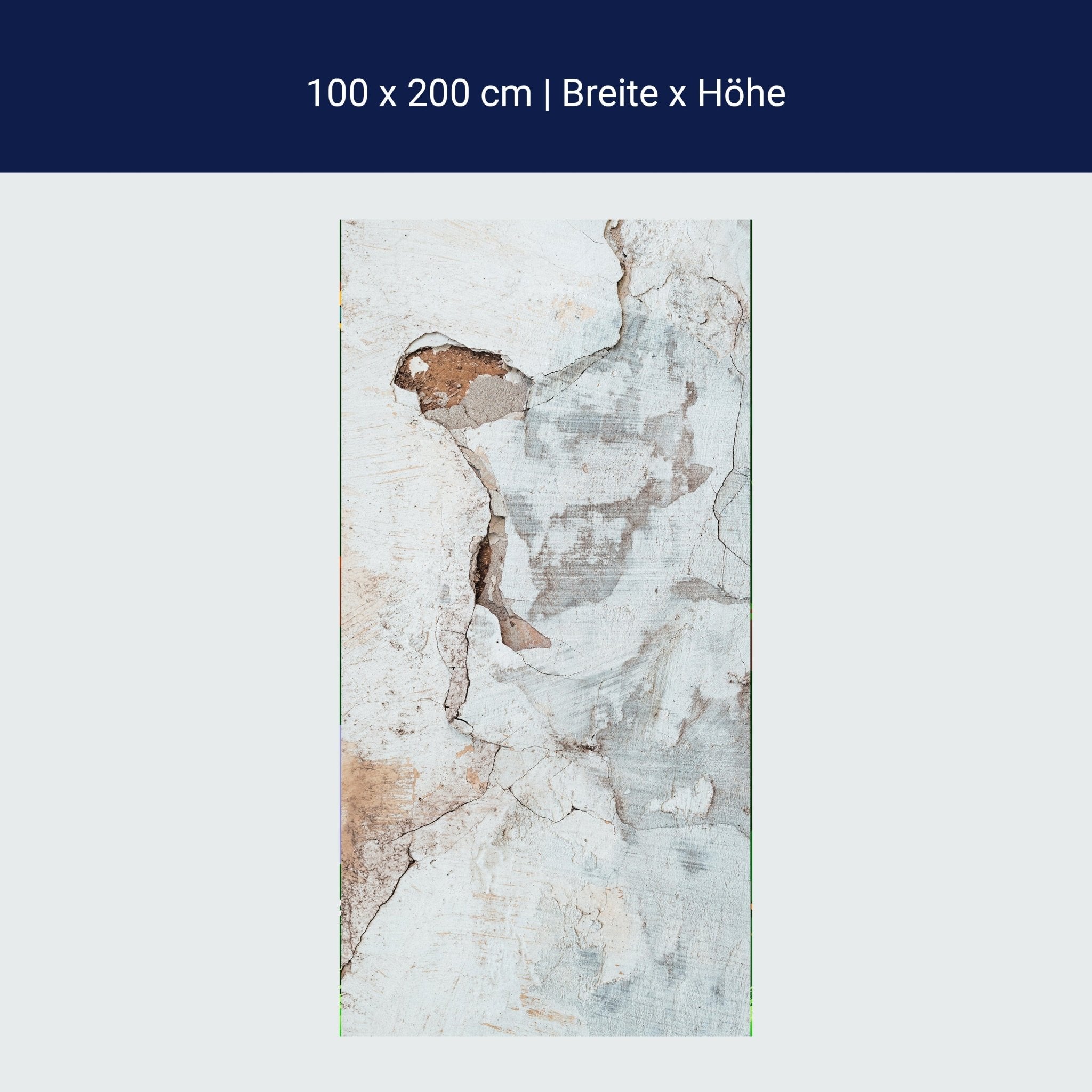 Türtapete rissige Mauer, Wand, Putz, Fassade M1210 Türtapete rissige Mauer, Wand, Putz, Fassade M1210