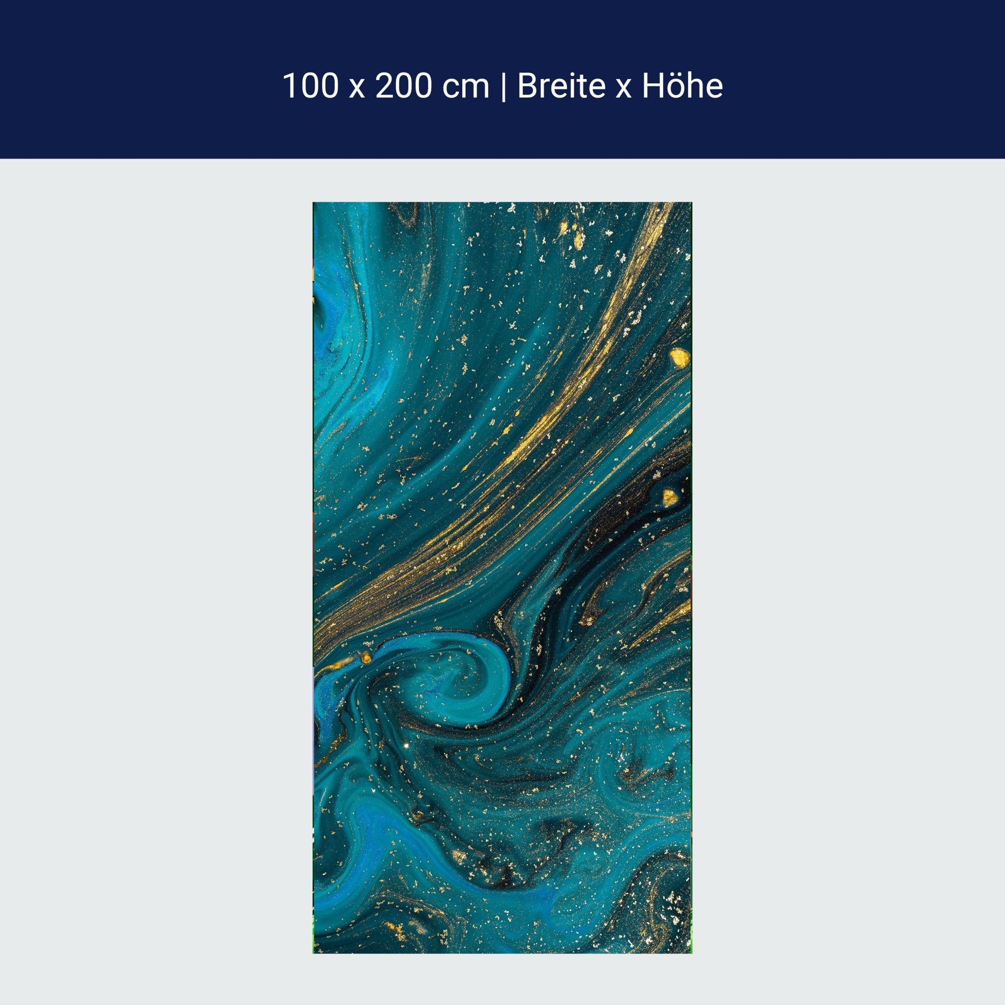 Türtapete Epoxidharz Blau Gold, Marmor, Effekt M1213 Türtapete Epoxidharz Blau Gold, Marmor, Effekt M1213