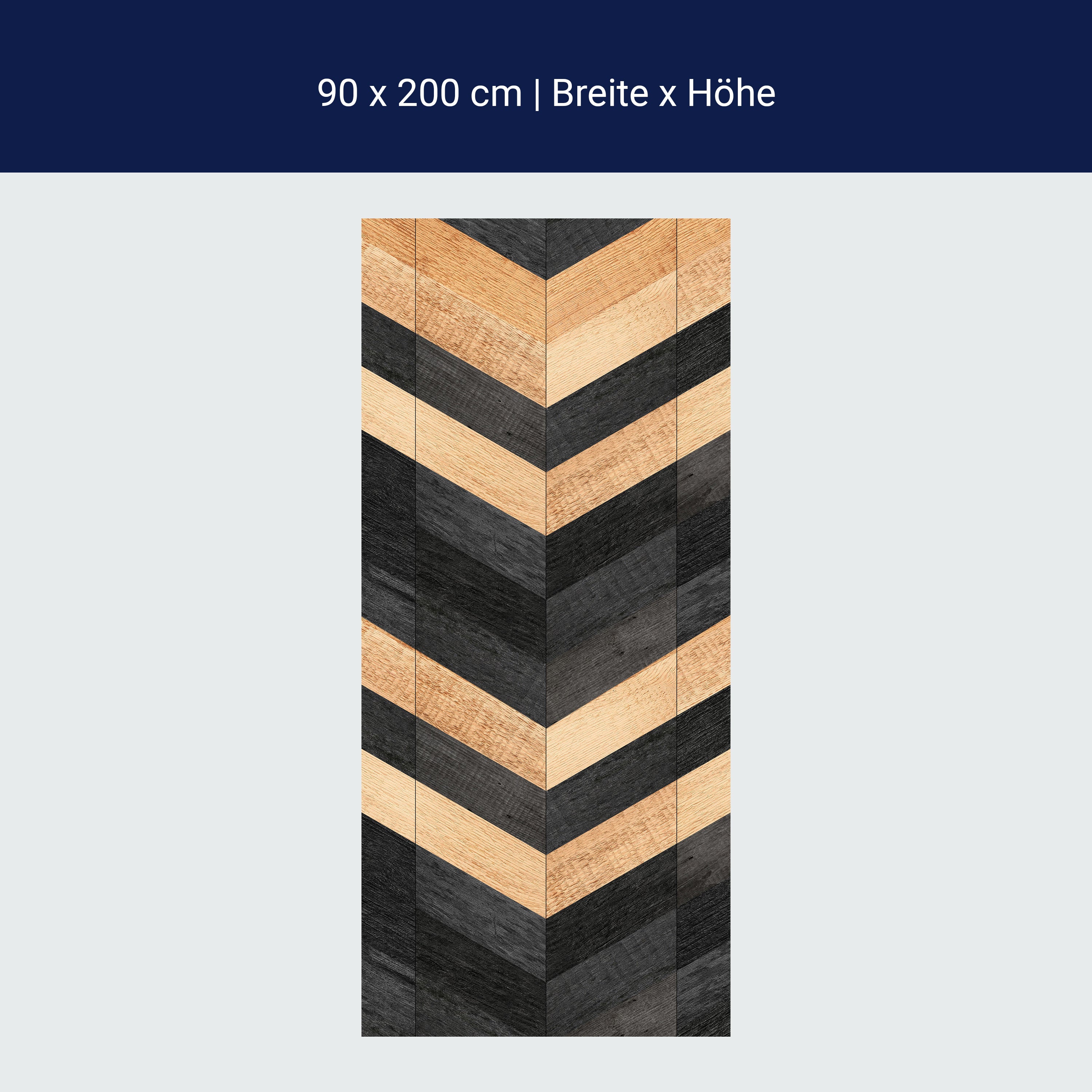 Türtapete Holzmuster, Schwarz, braun, Holz, Muster M1222 Türtapete Holzmuster, Schwarz, braun, Holz, Muster M1222