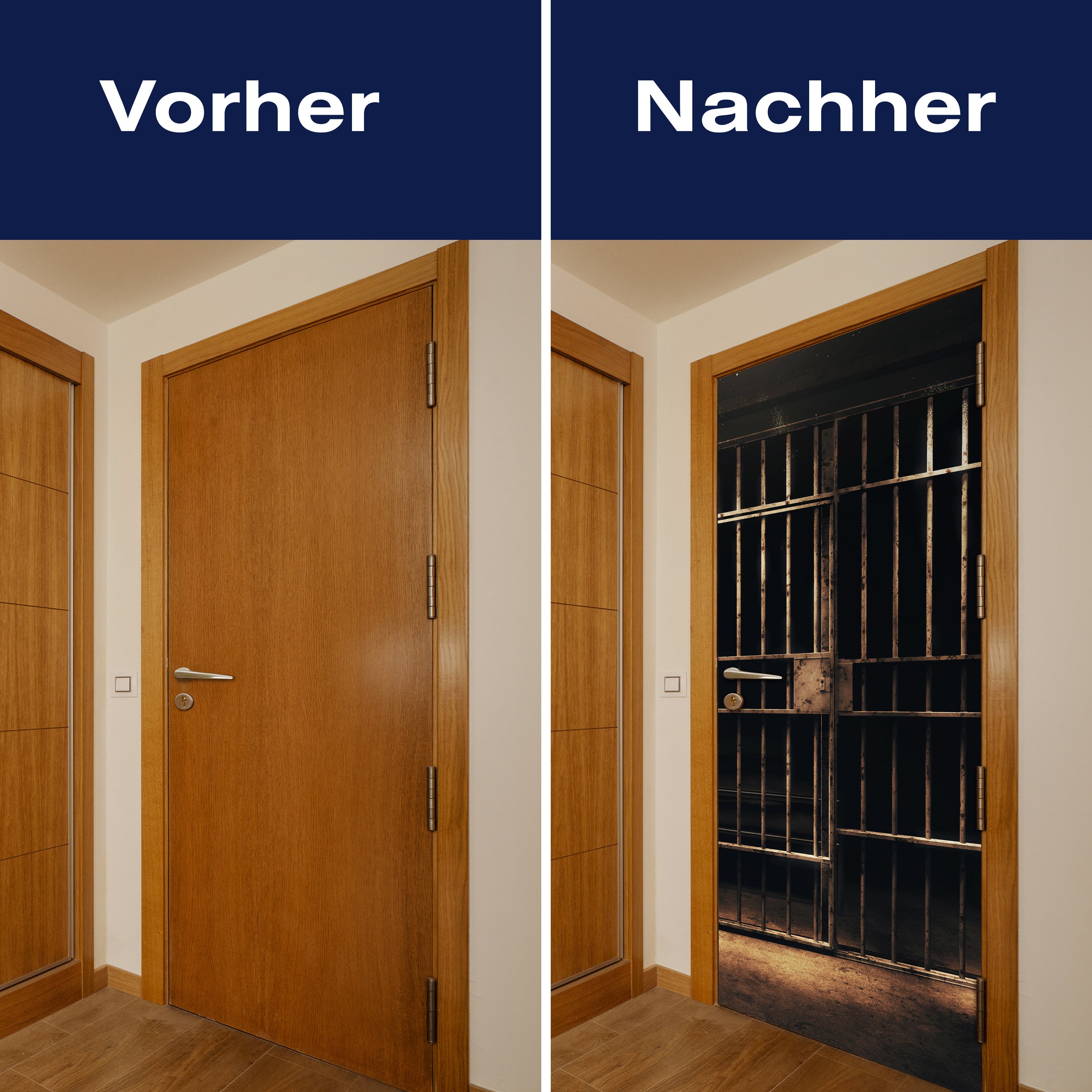 Türtapete Gefängnis Zelle, Gitter, Zellentür M1229 - Bild 10 Türtapete Gefängnis Zelle, Gitter, Zellentür M1229 - Bild 10