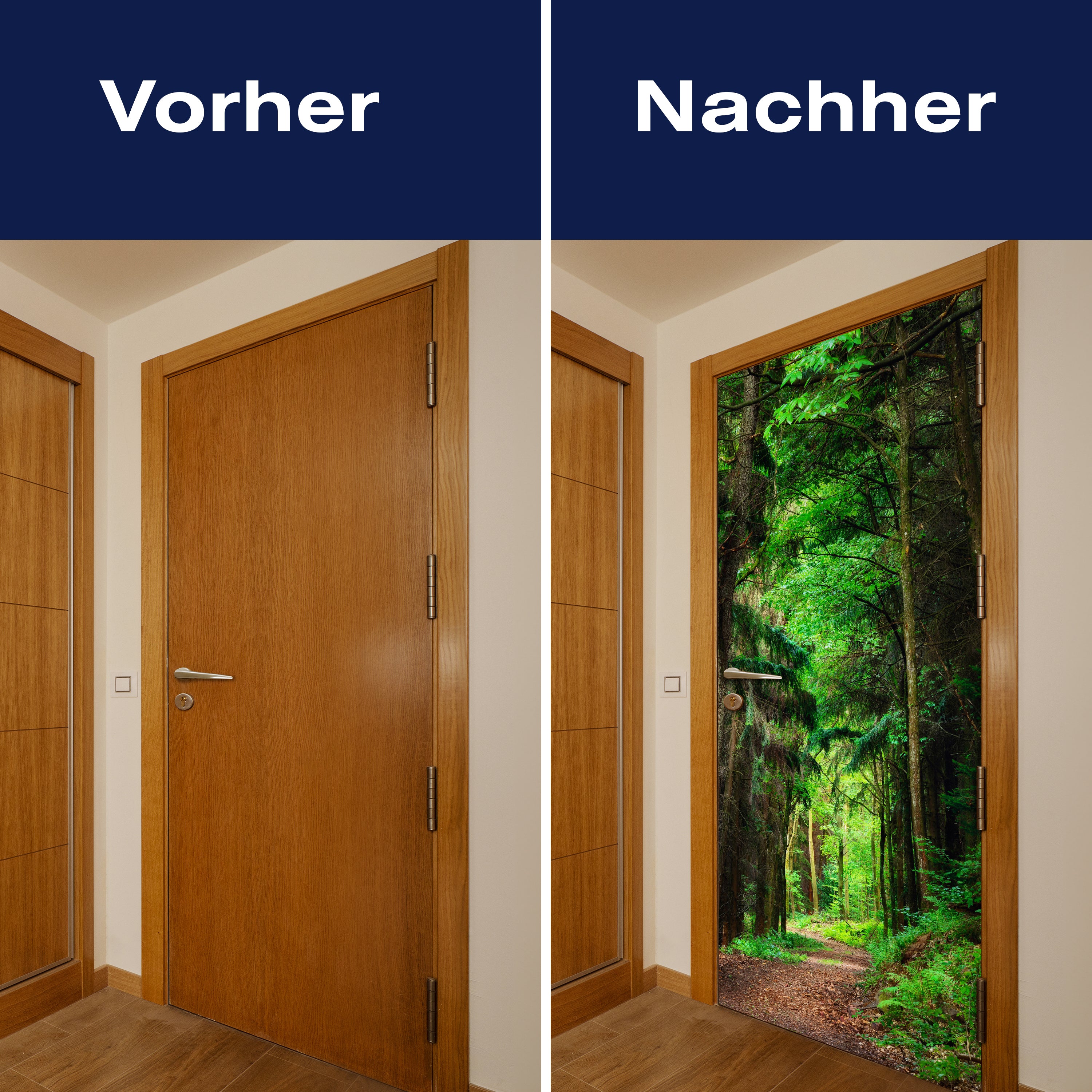 Türtapete Waldweg am Tag, Wälder, Bäume, Grün M1244 - Bild 10 Türtapete Waldweg am Tag, Wälder, Bäume, Grün M1244 - Bild 10