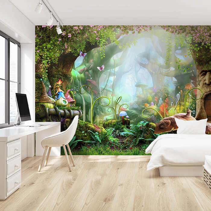 Fototapete Pilz Fantasy Baum Märchen M1262 - Bild 1 Fototapete Pilz Fantasy Baum Märchen M1262 - Bild 1