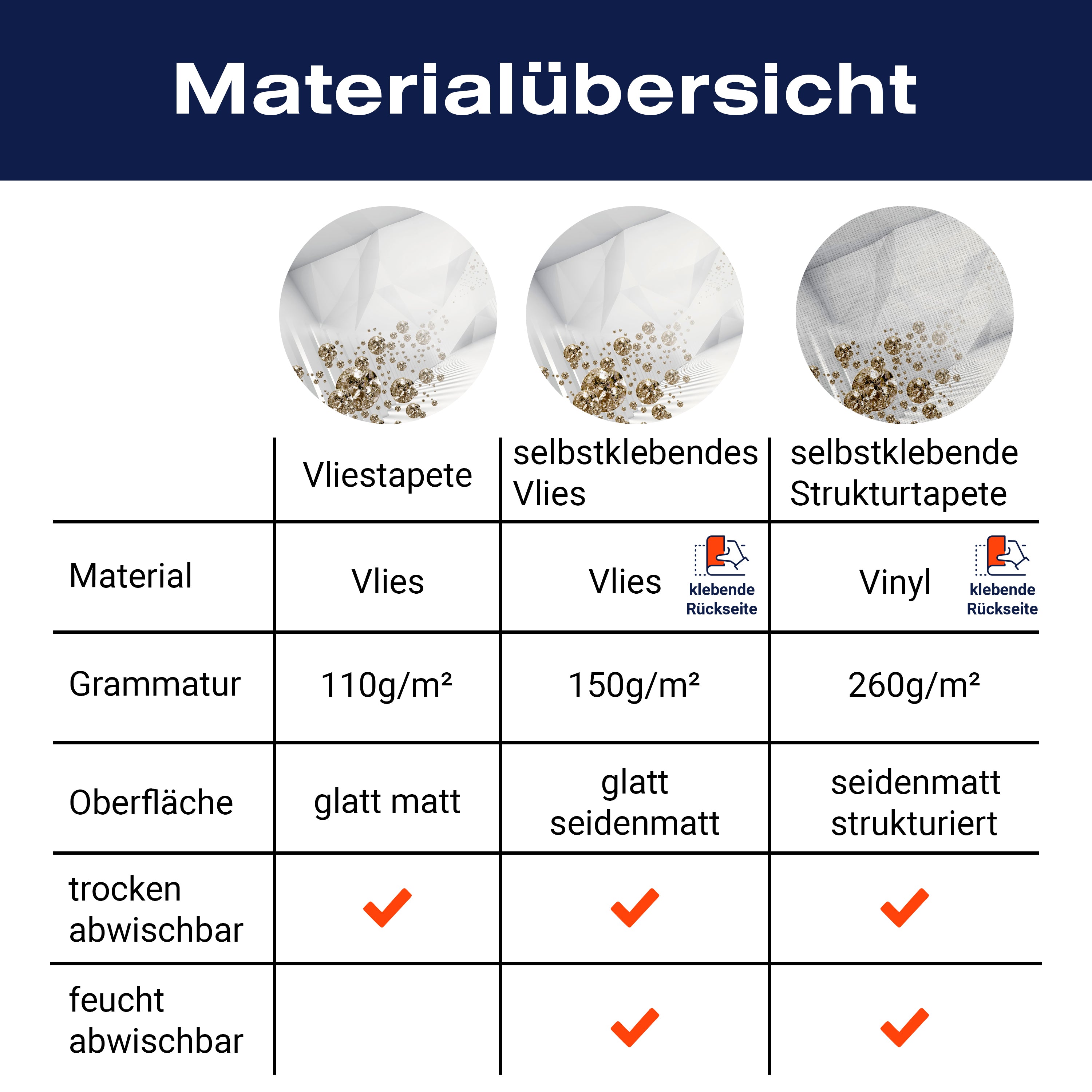Fototapete Weiss 3D Diamant M1273 - Bild 8 Fototapete Weiss 3D Diamant M1273 - Bild 8