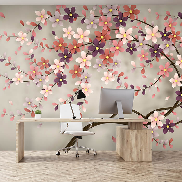 Fototapete Baum Blumen Blüte M1310 - Bild 1 Fototapete Baum Blumen Blüte M1310 - Bild 1