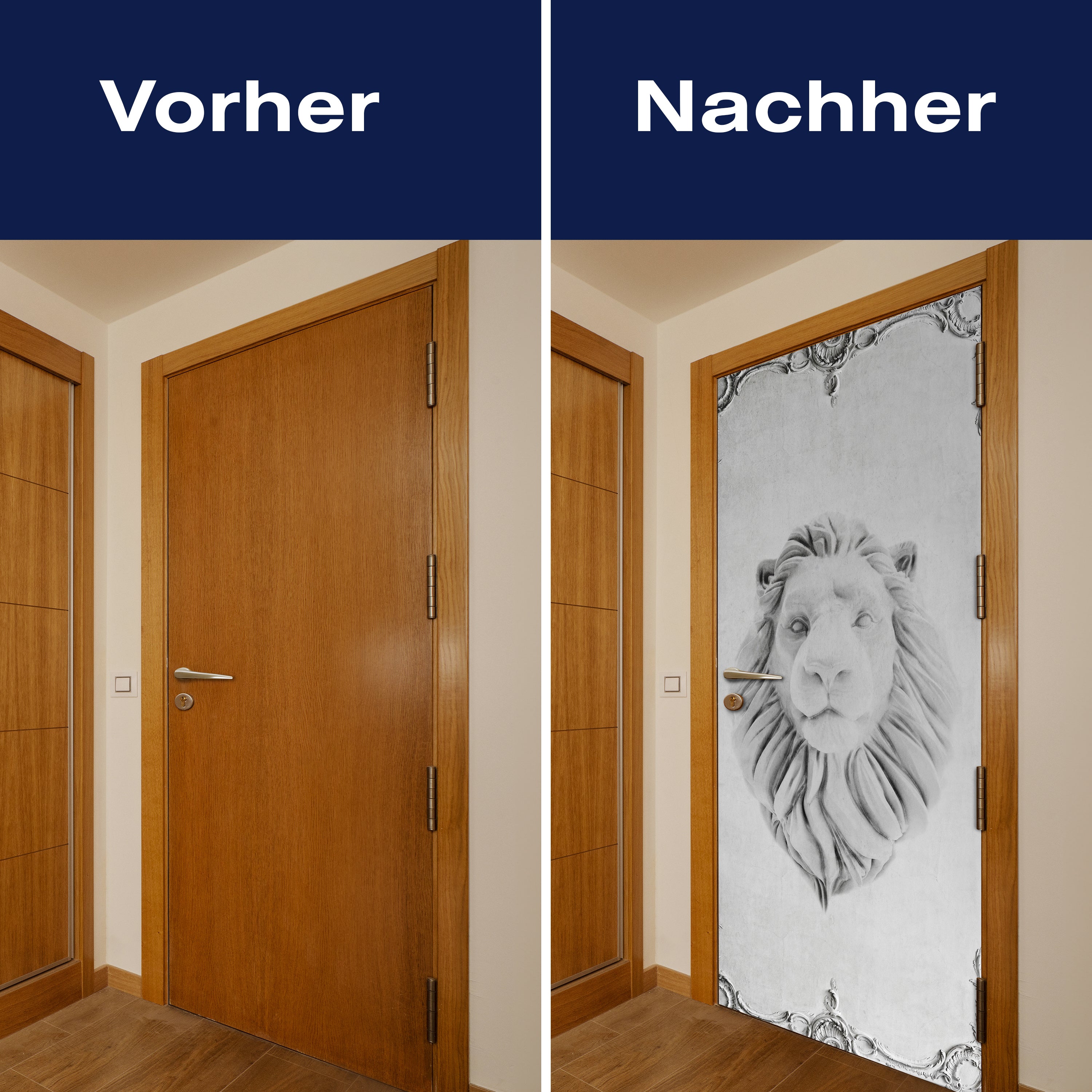 Türtapete großer Löwenkopf, Stuck, Löwe, Marmor M1314 - Bild 10 Türtapete großer Löwenkopf, Stuck, Löwe, Marmor M1314 - Bild 10