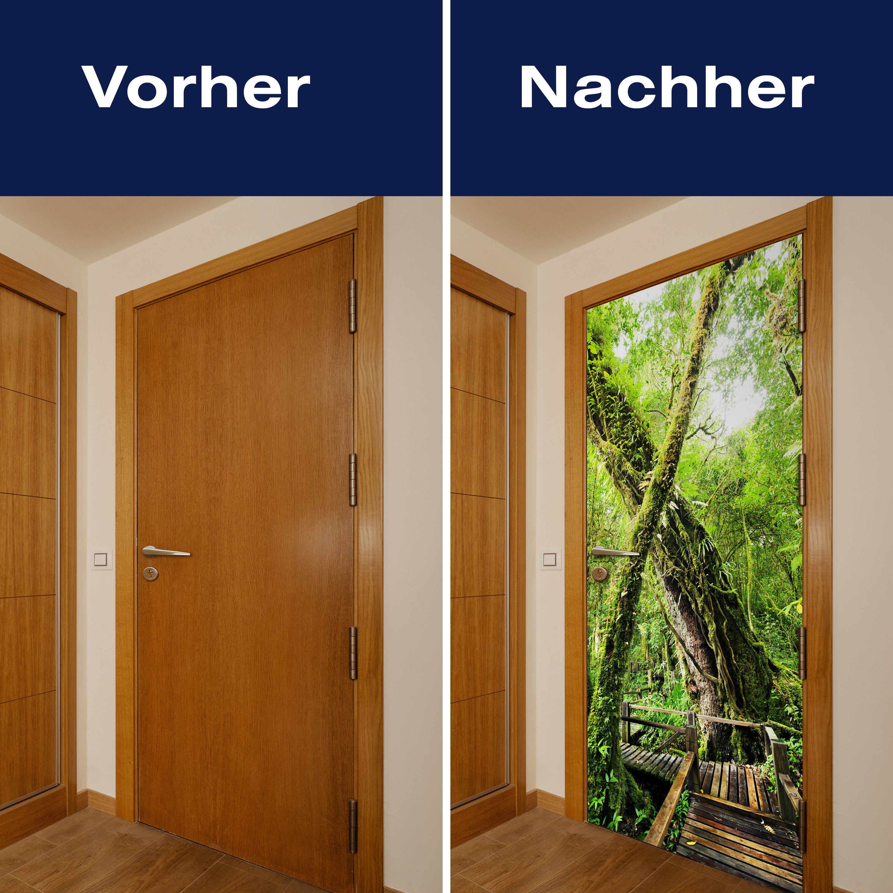 Türtapete Holzweg im Dschungel, Baum, Urwald M1341 - Bild 10 Türtapete Holzweg im Dschungel, Baum, Urwald M1341 - Bild 10