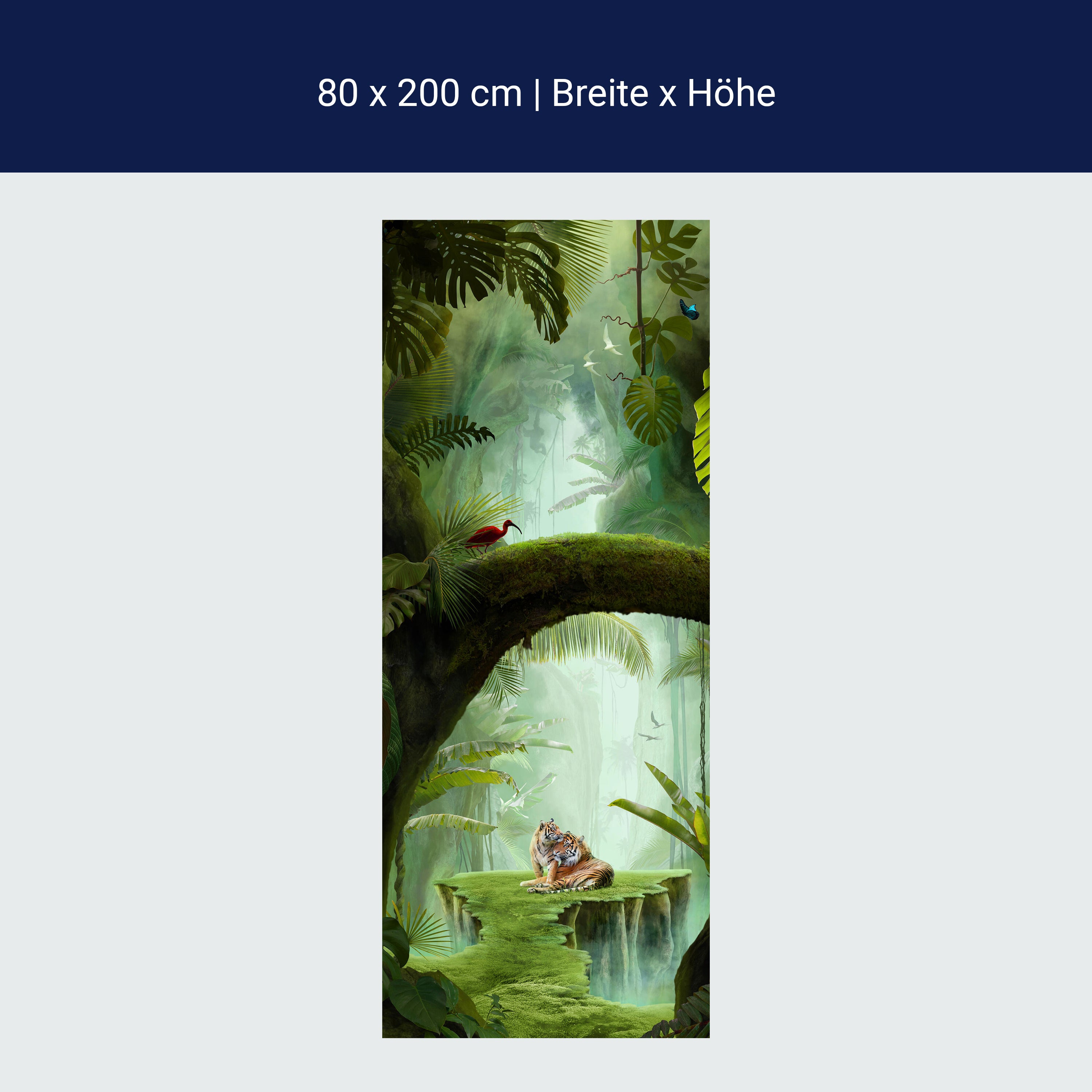 Türtapete Dschungel & Tiere, Fantasy, Urwald, Moos M1350 Türtapete Dschungel & Tiere, Fantasy, Urwald, Moos M1350