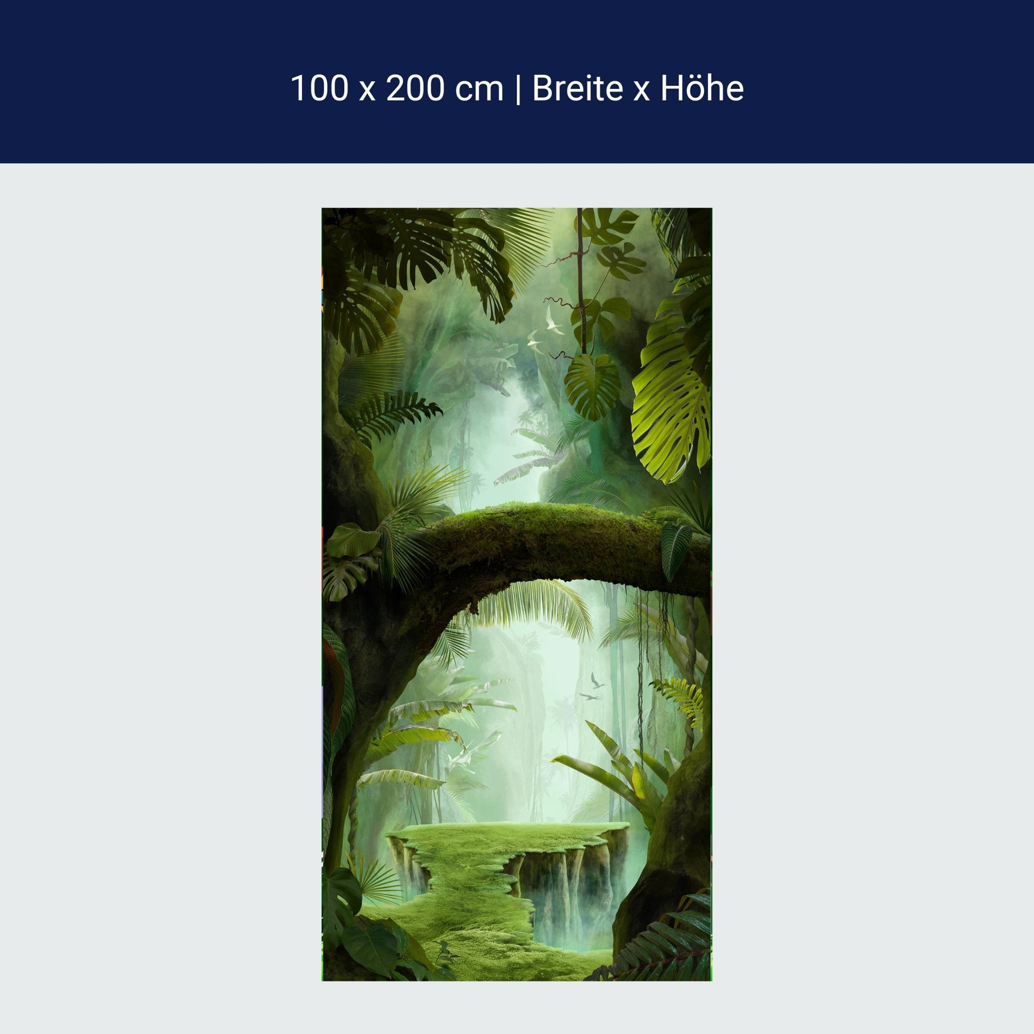 Türtapete Fantasy Dschungel, Urwald, Bäume, Moos M1351 Türtapete Fantasy Dschungel, Urwald, Bäume, Moos M1351