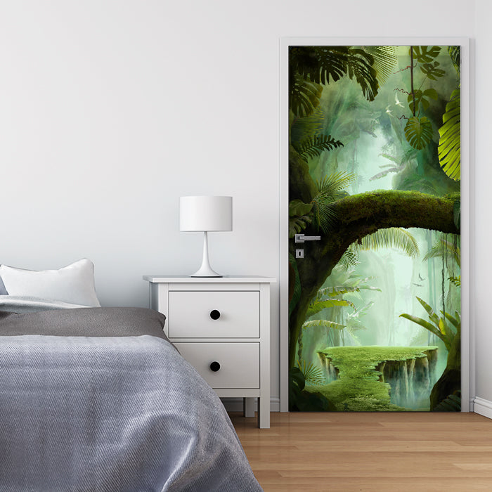 Türtapete Fantasy Dschungel, Urwald, Bäume, Moos M1351 - Bild 1 Türtapete Fantasy Dschungel, Urwald, Bäume, Moos M1351 - Bild 1