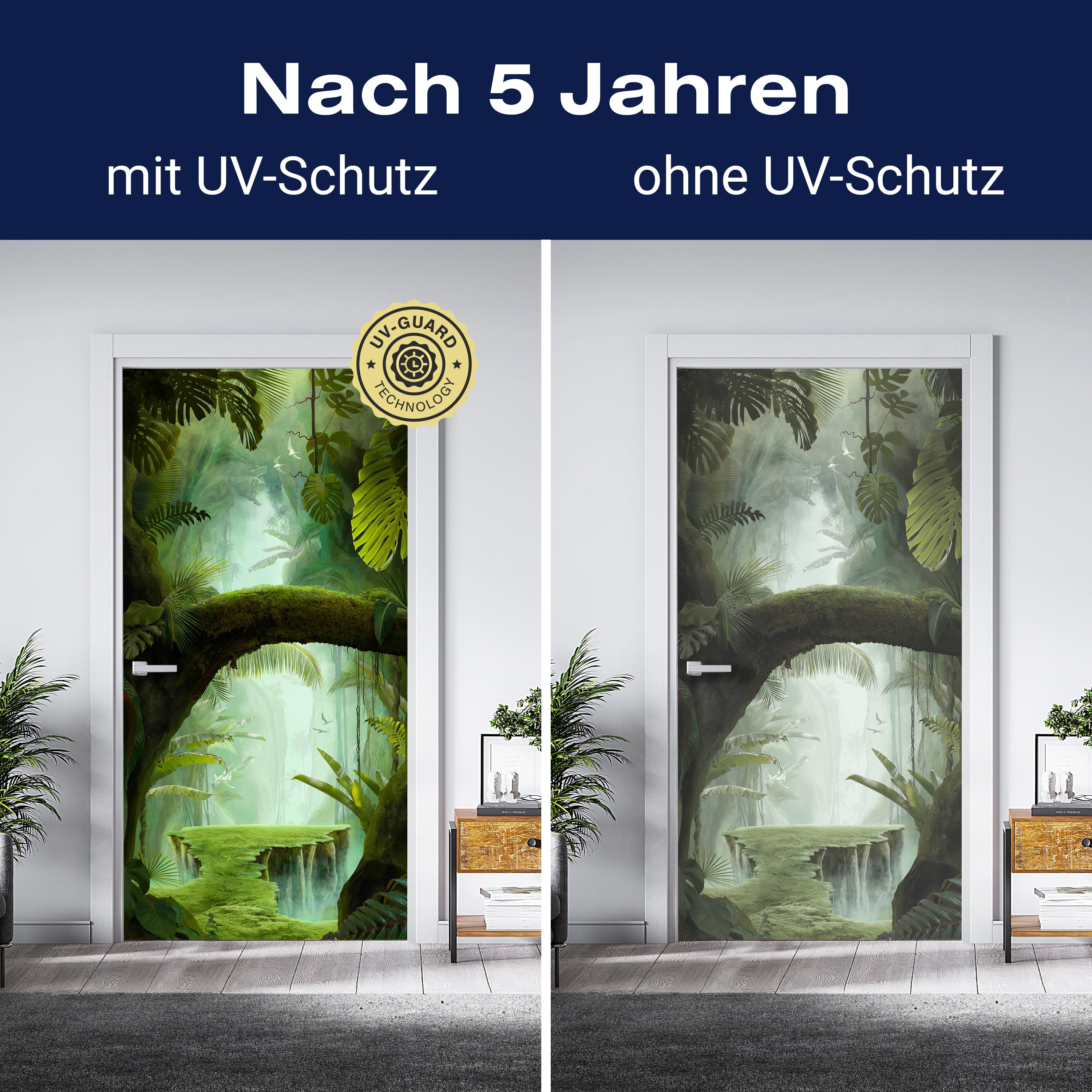 Türtapete Fantasy Dschungel, Urwald, Bäume, Moos M1351 - Bild 4 Türtapete Fantasy Dschungel, Urwald, Bäume, Moos M1351 - Bild 4