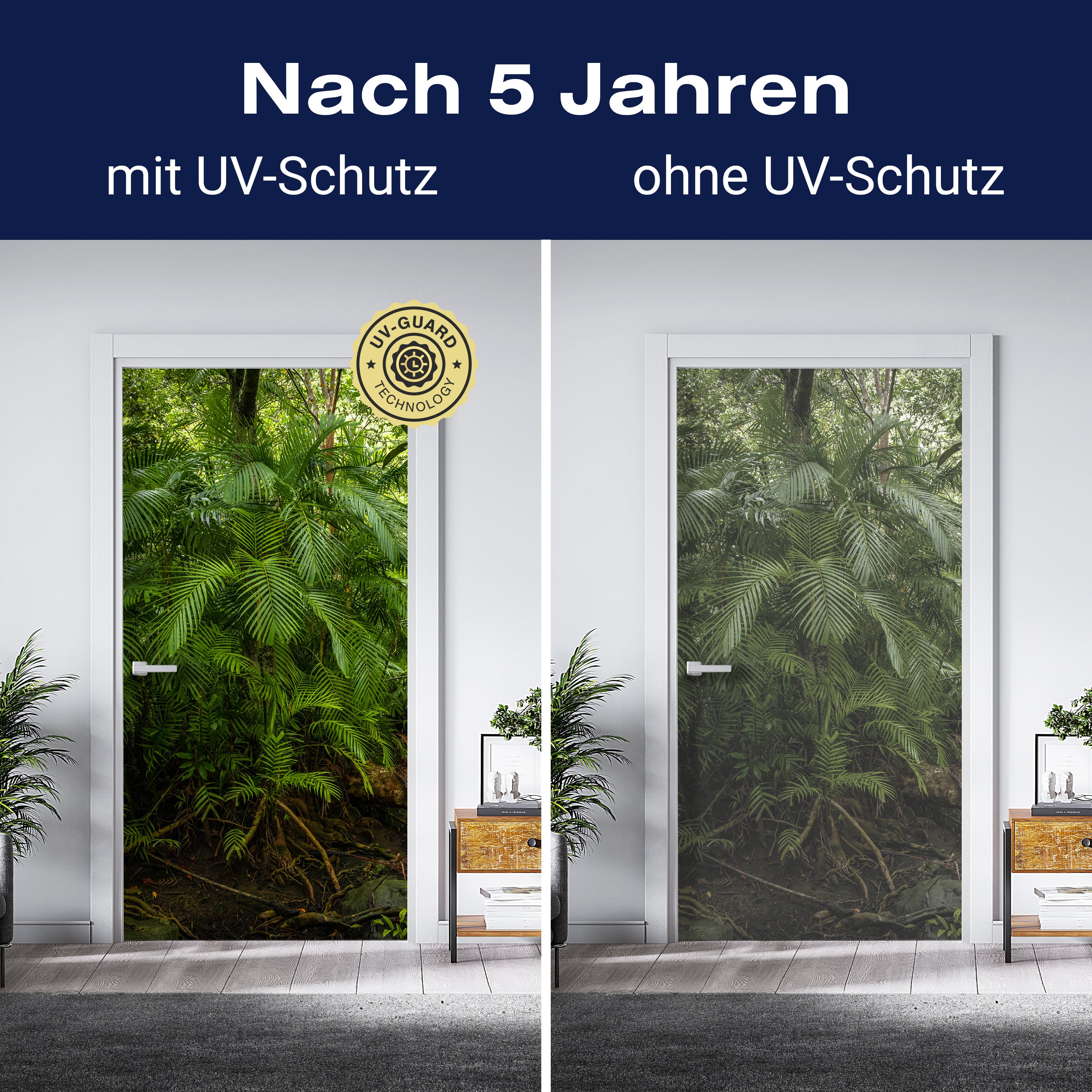 Türtapete Palmenwedel, Dschungel, Palme, Urwald M1354 - Bild 4 Türtapete Palmenwedel, Dschungel, Palme, Urwald M1354 - Bild 4