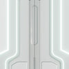Türtapete Futuristische Tür, LED, Raumschiff M1365