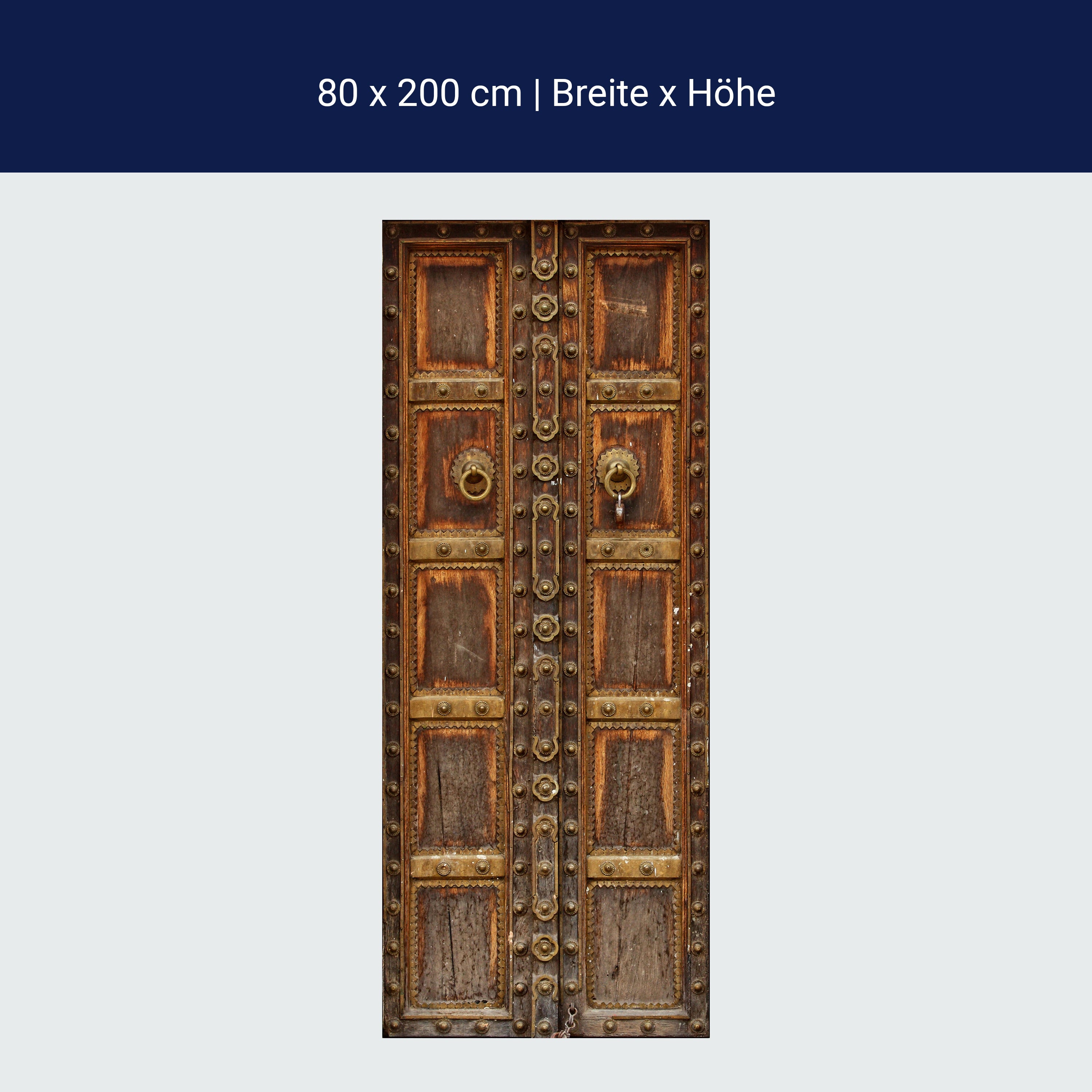 Türtapete mittelalterliche Tür, Holz, Metall M1371 Türtapete mittelalterliche Tür, Holz, Metall M1371