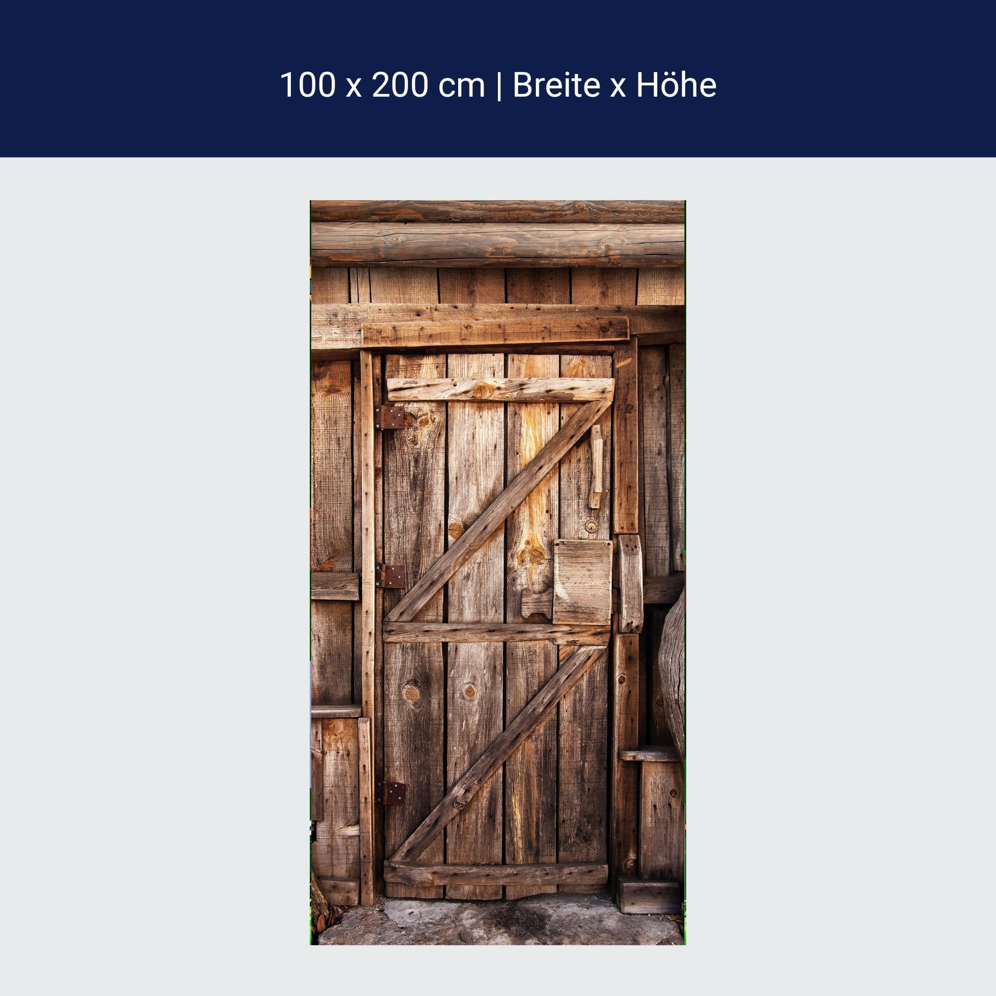 Türtapete Holztür, Holz Haus, Scheune, Schloss M1385 Türtapete Holztür, Holz Haus, Scheune, Schloss M1385